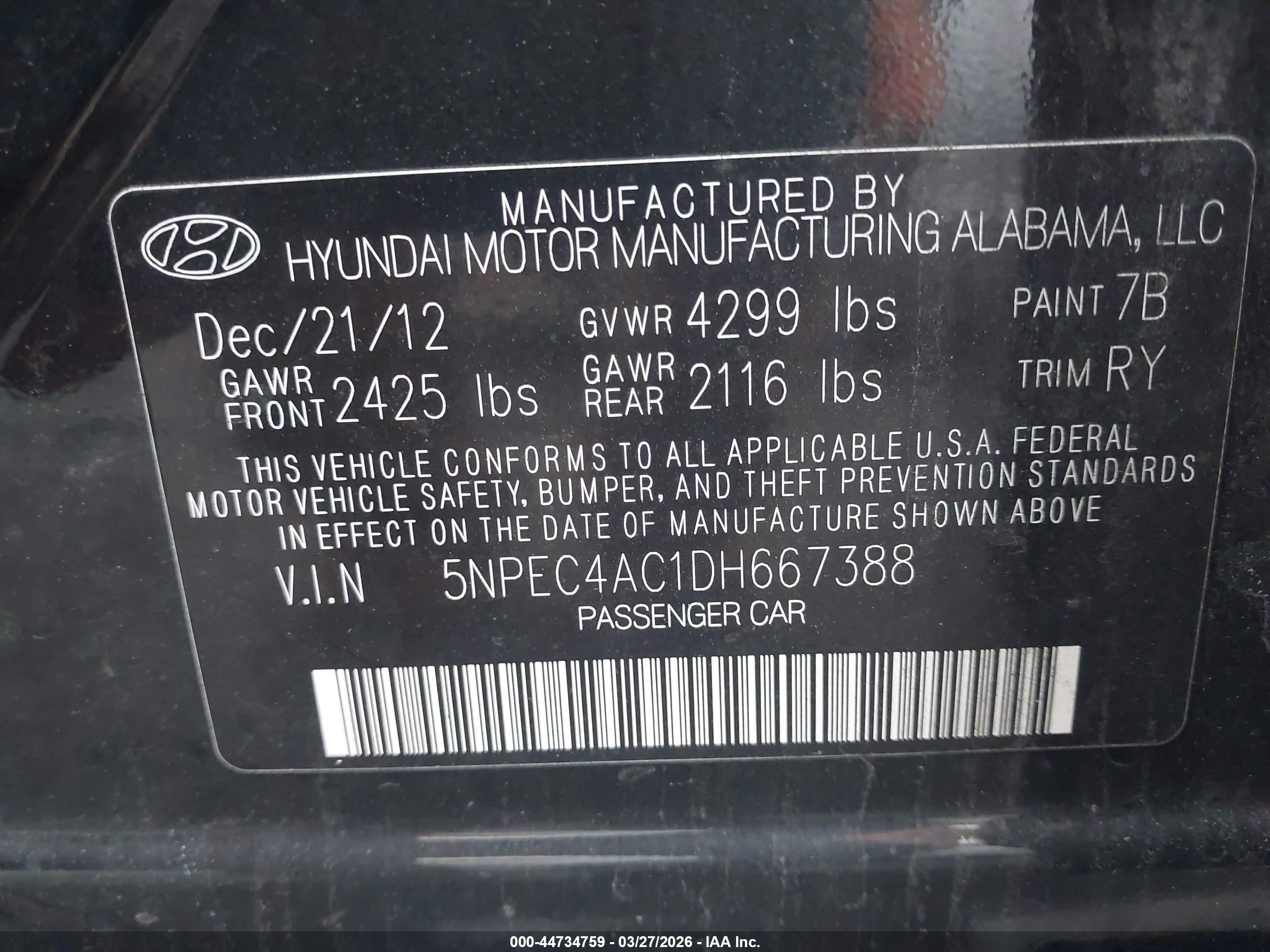 HYUNDAI SONATA image 9