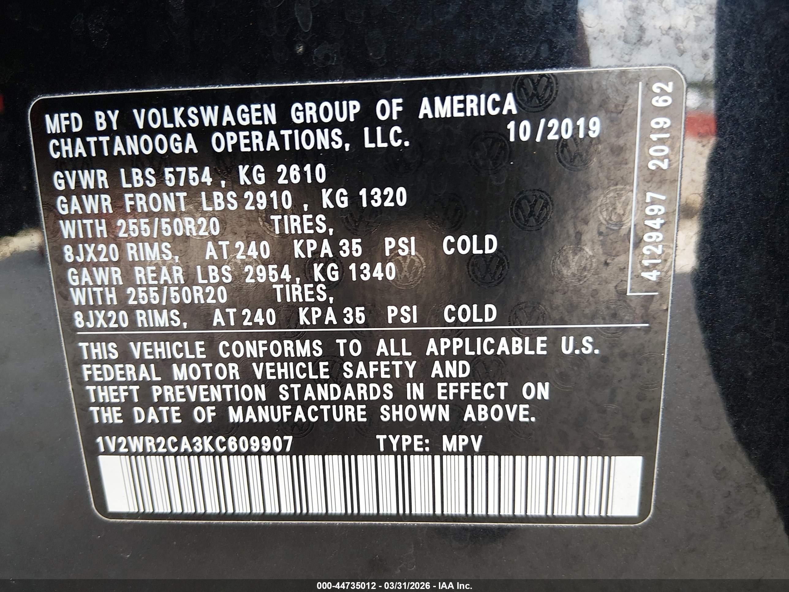 VOLKSWAGEN ATLAS image 9