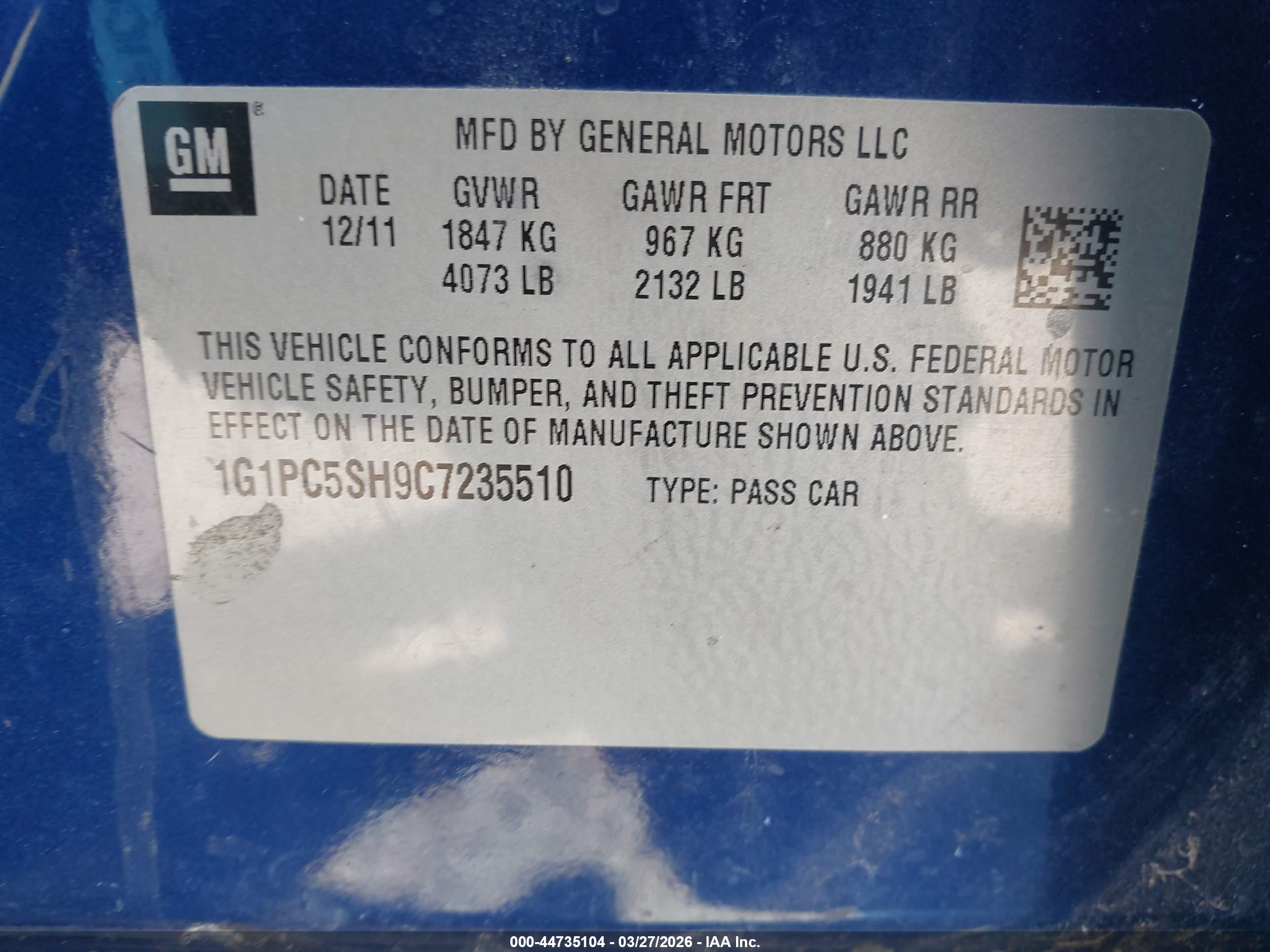CHEVROLET CRUZE image 9