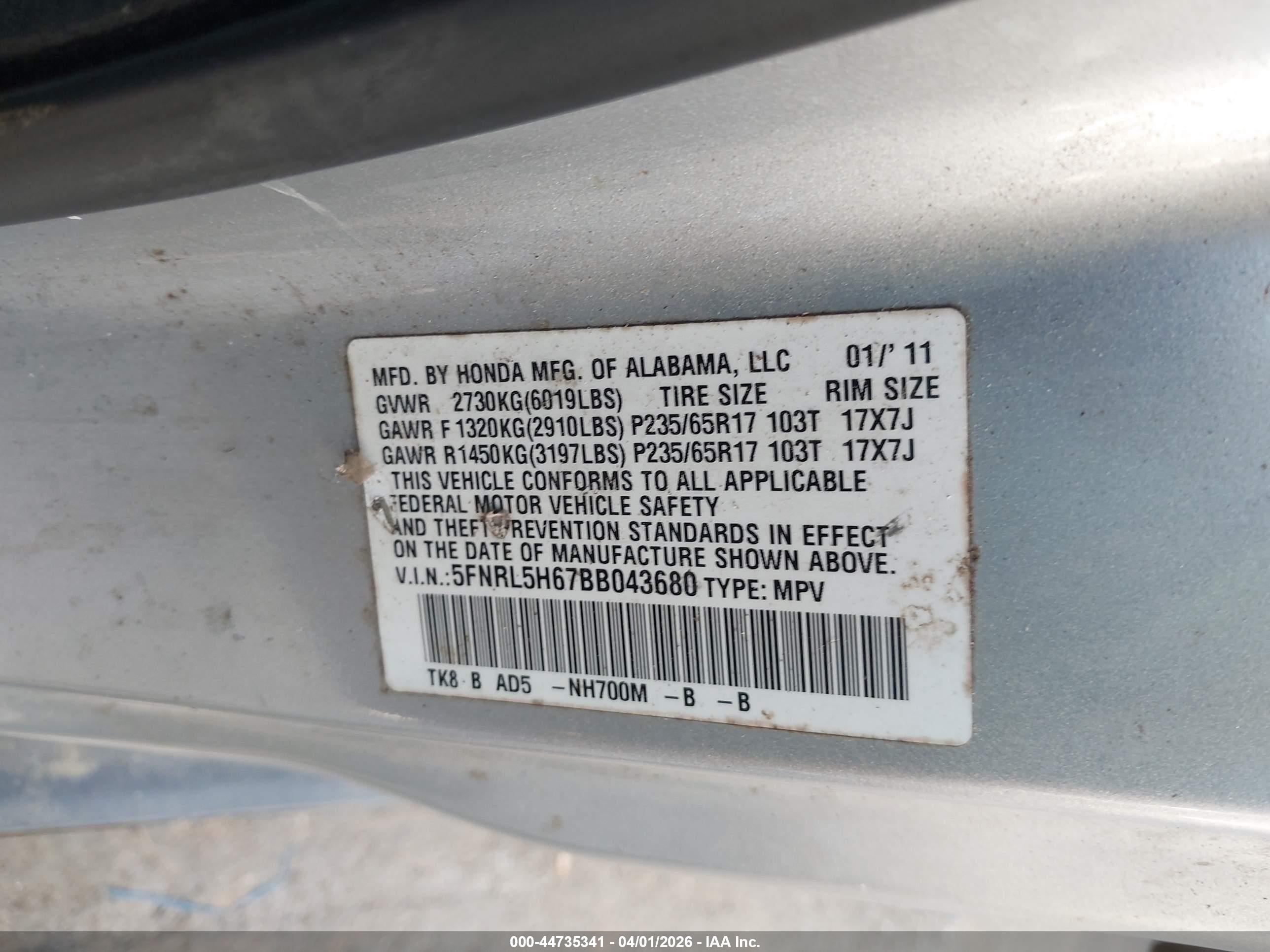 HONDA ODYSSEY image 9