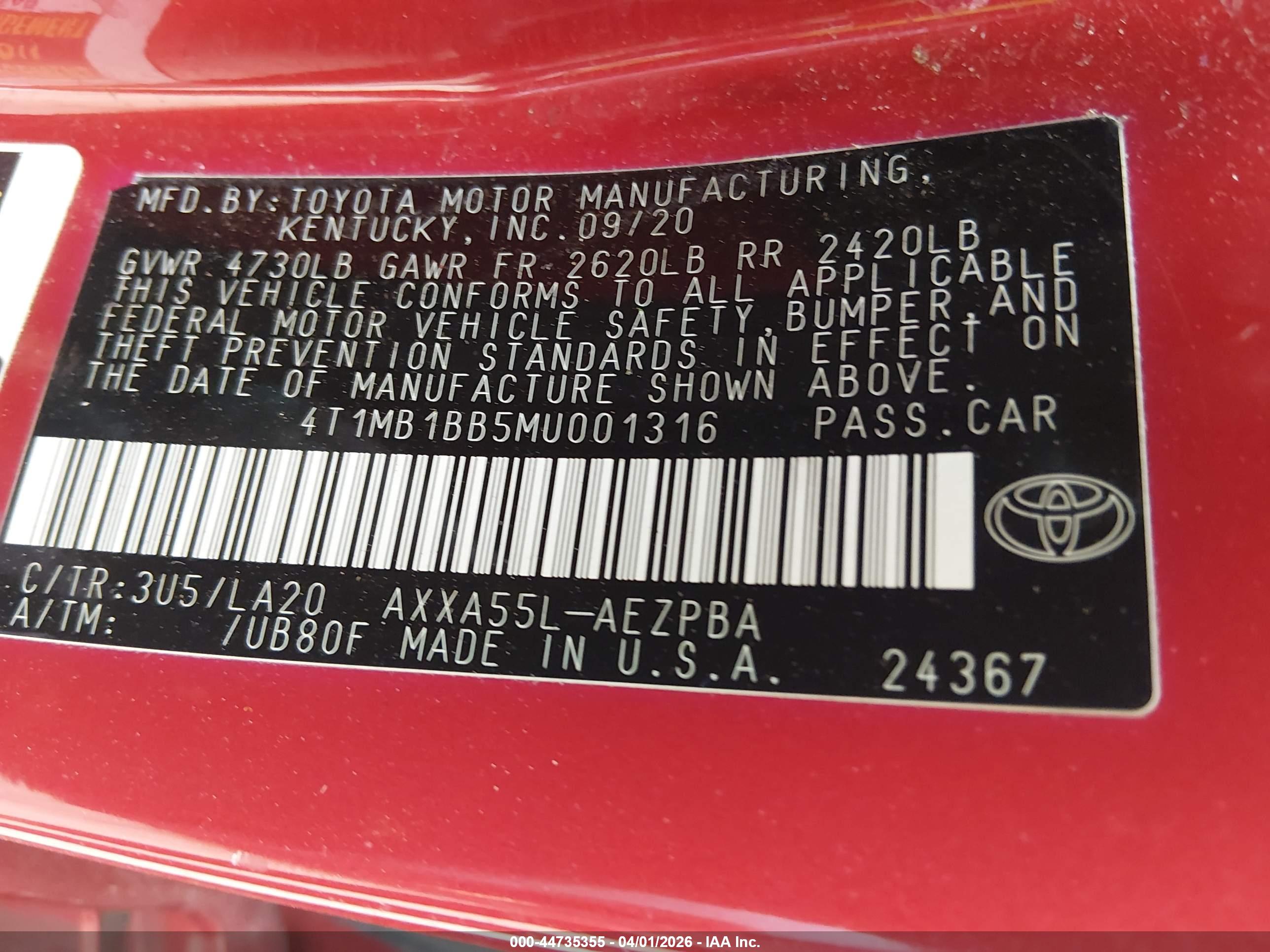 TOYOTA AVALON image 9