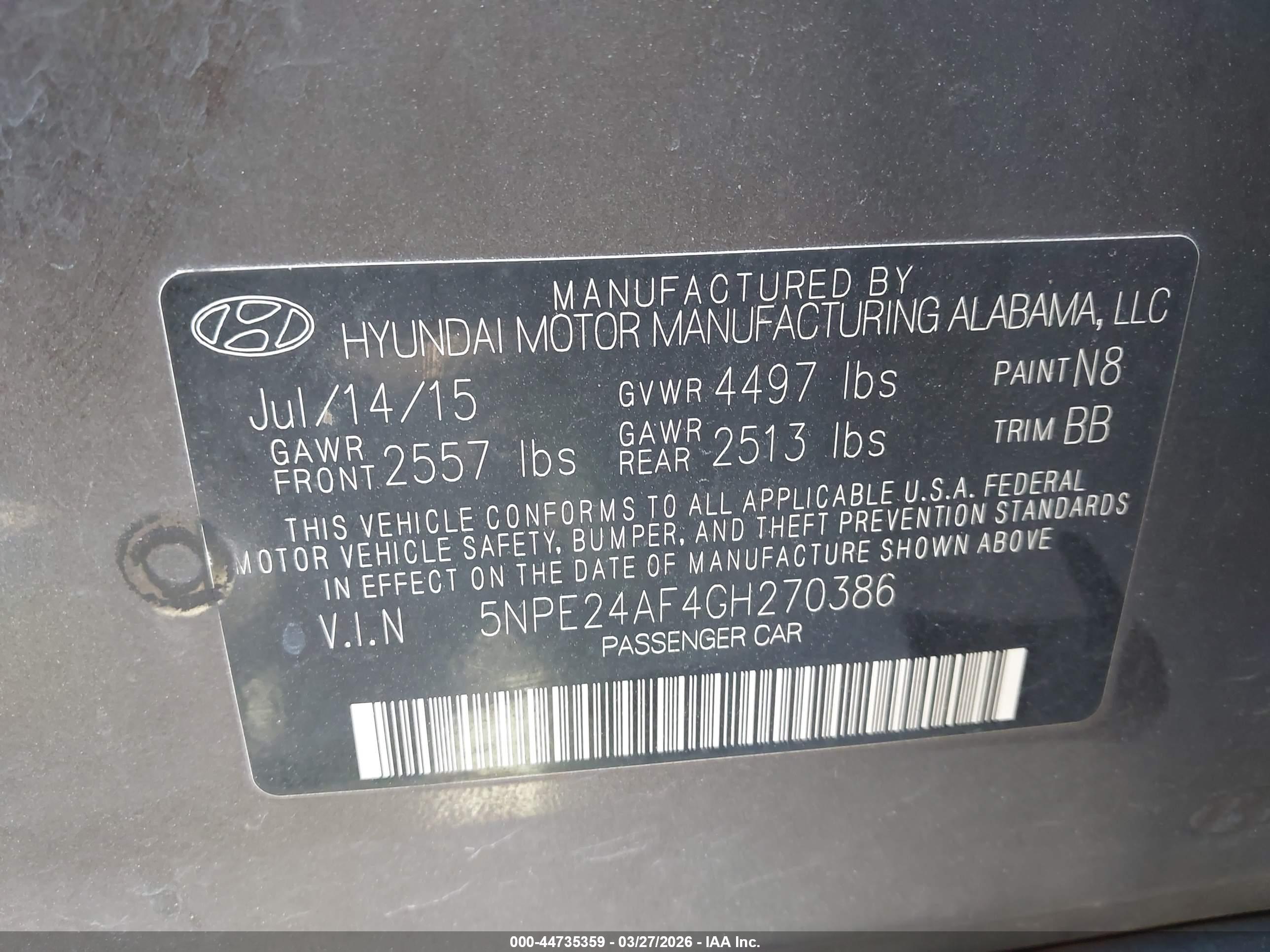 HYUNDAI SONATA image 9