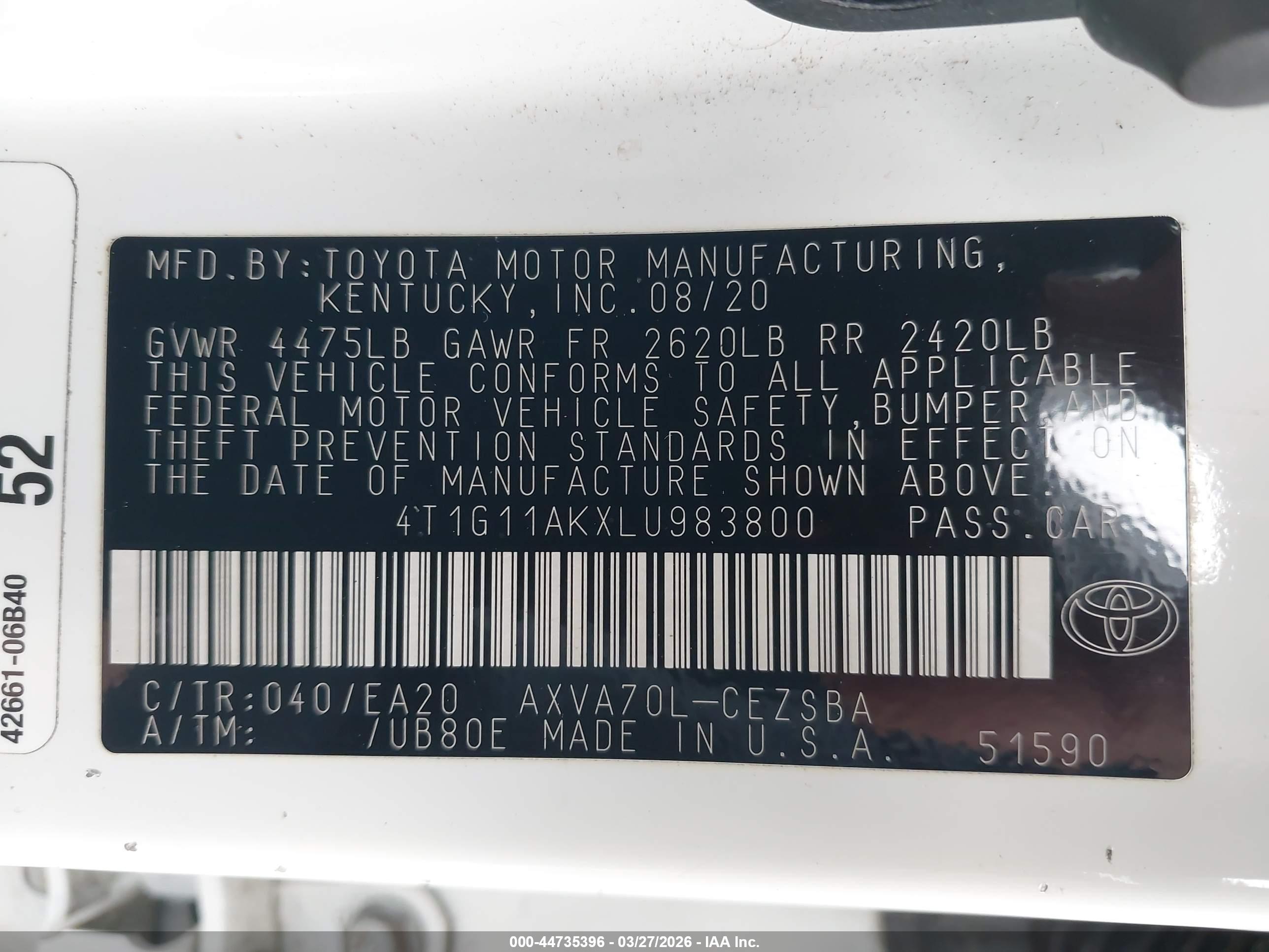 TOYOTA CAMRY image 9