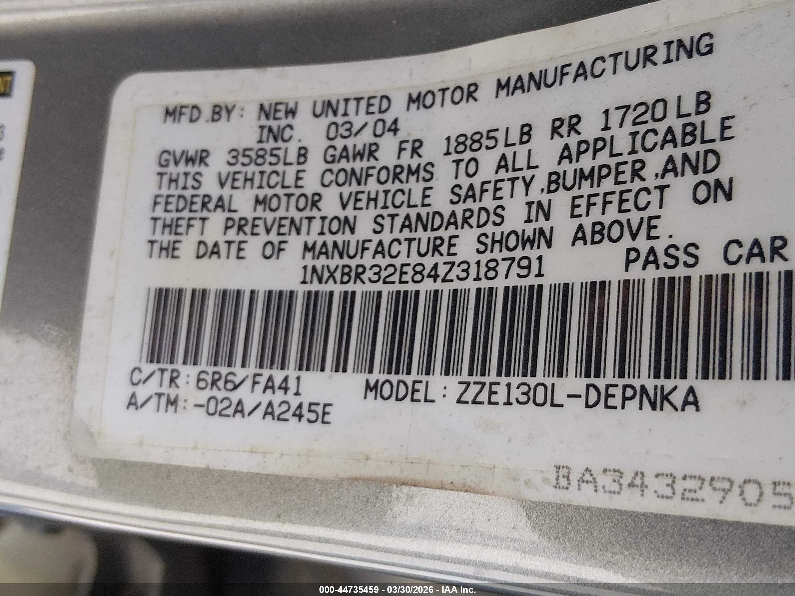 TOYOTA COROLLA image 9