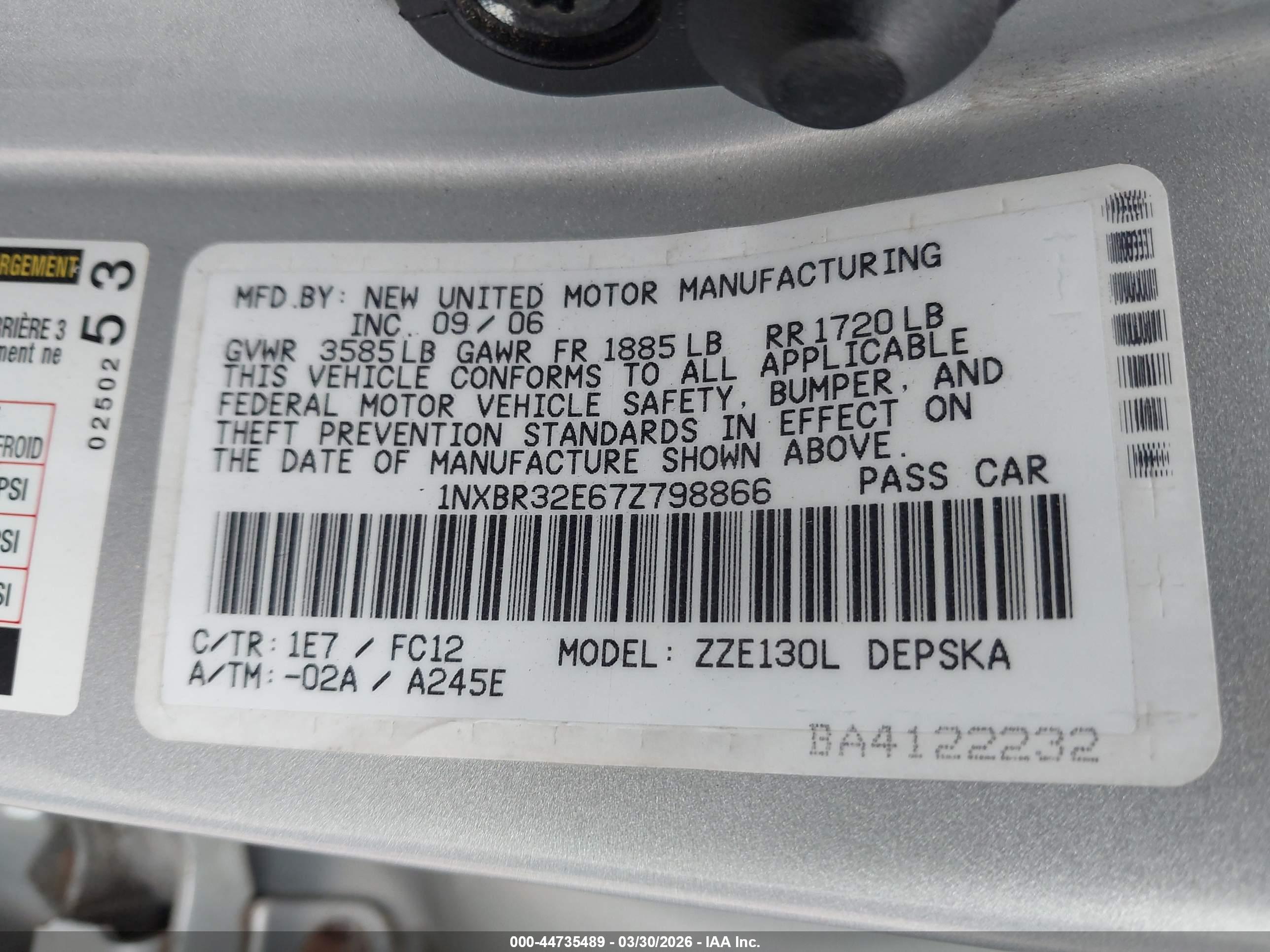 TOYOTA COROLLA image 9