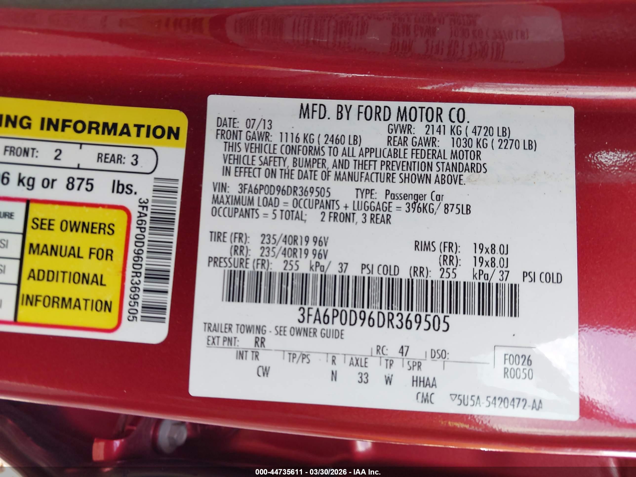 FORD FUSION image 9