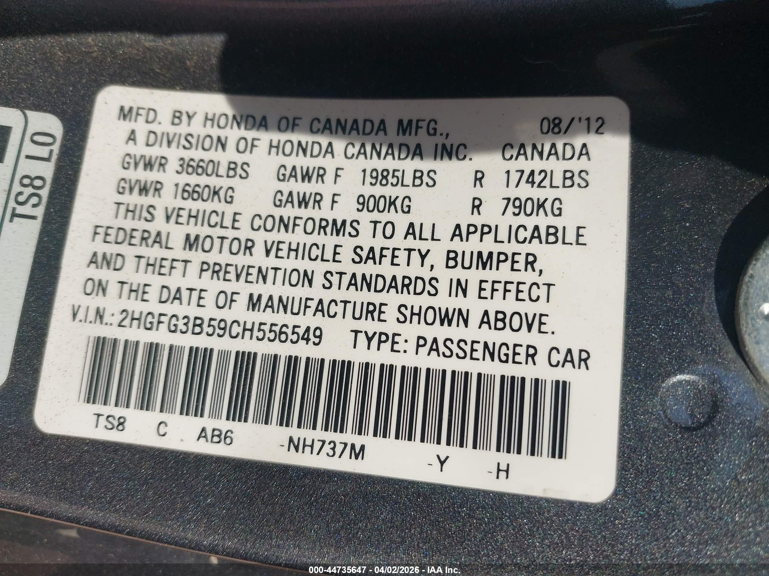 HONDA CIVIC image 9