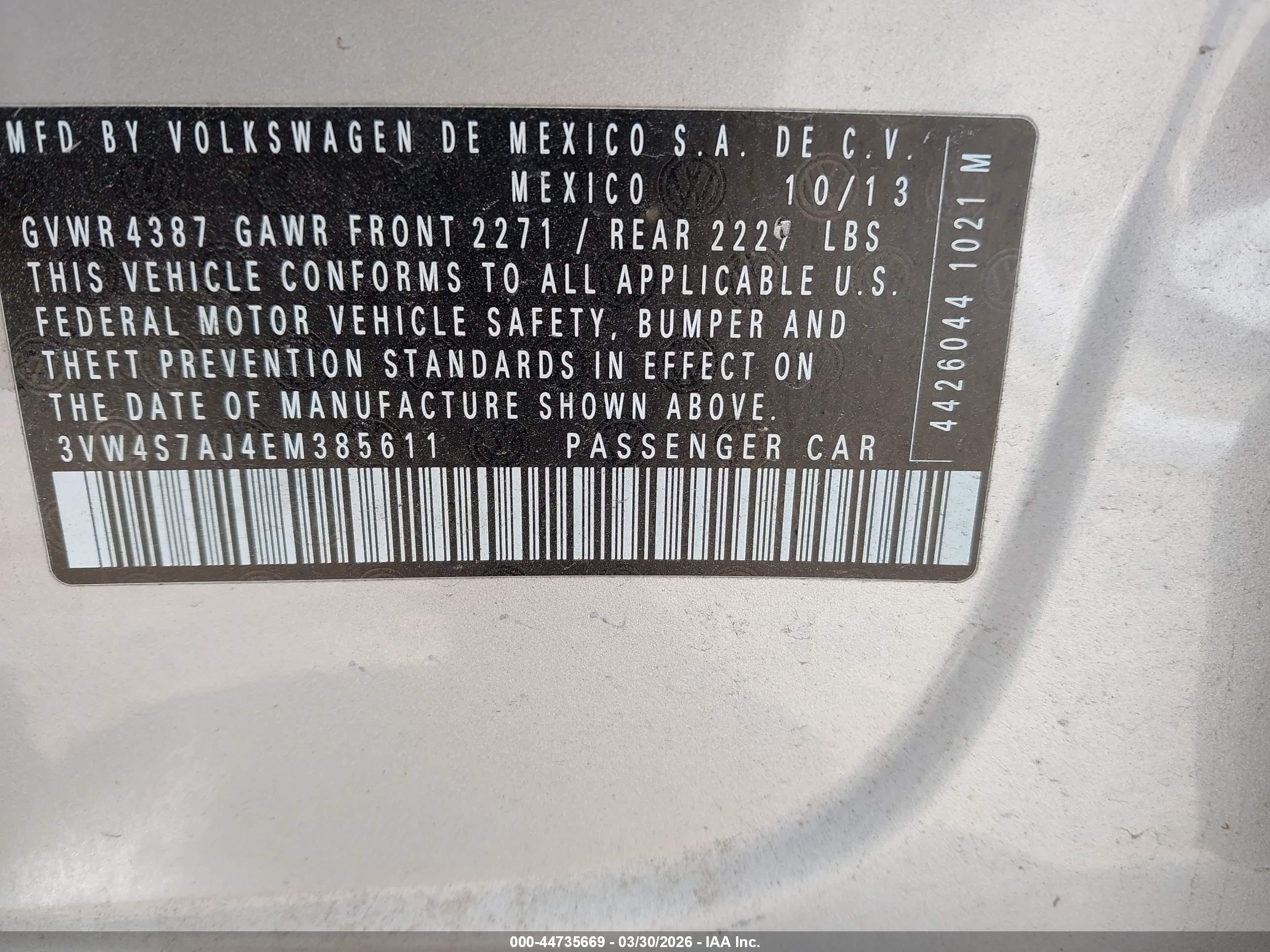 VOLKSWAGEN JETTA image 9