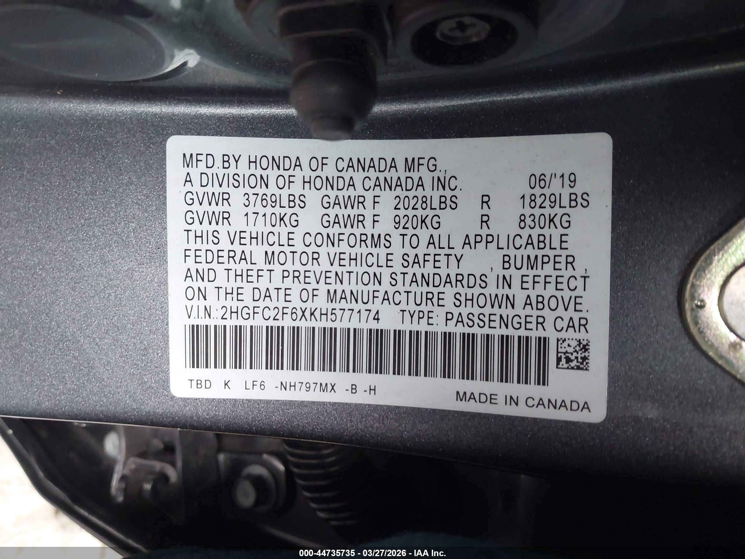 HONDA CIVIC image 9
