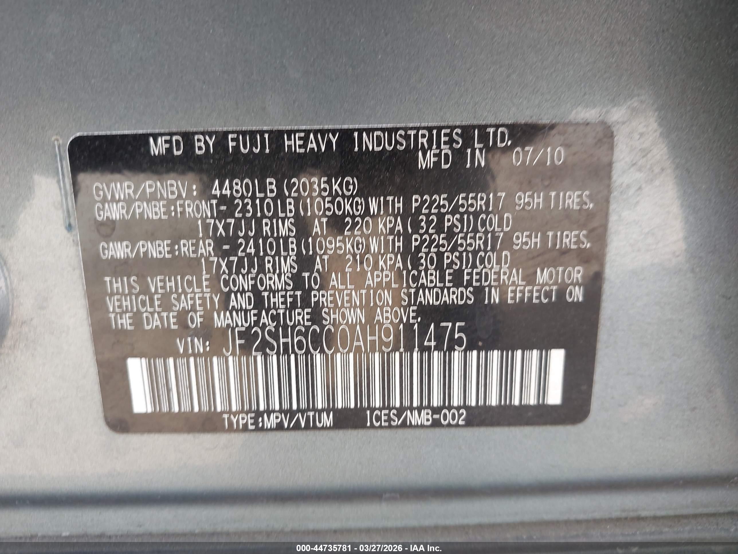 SUBARU FORESTER image 9