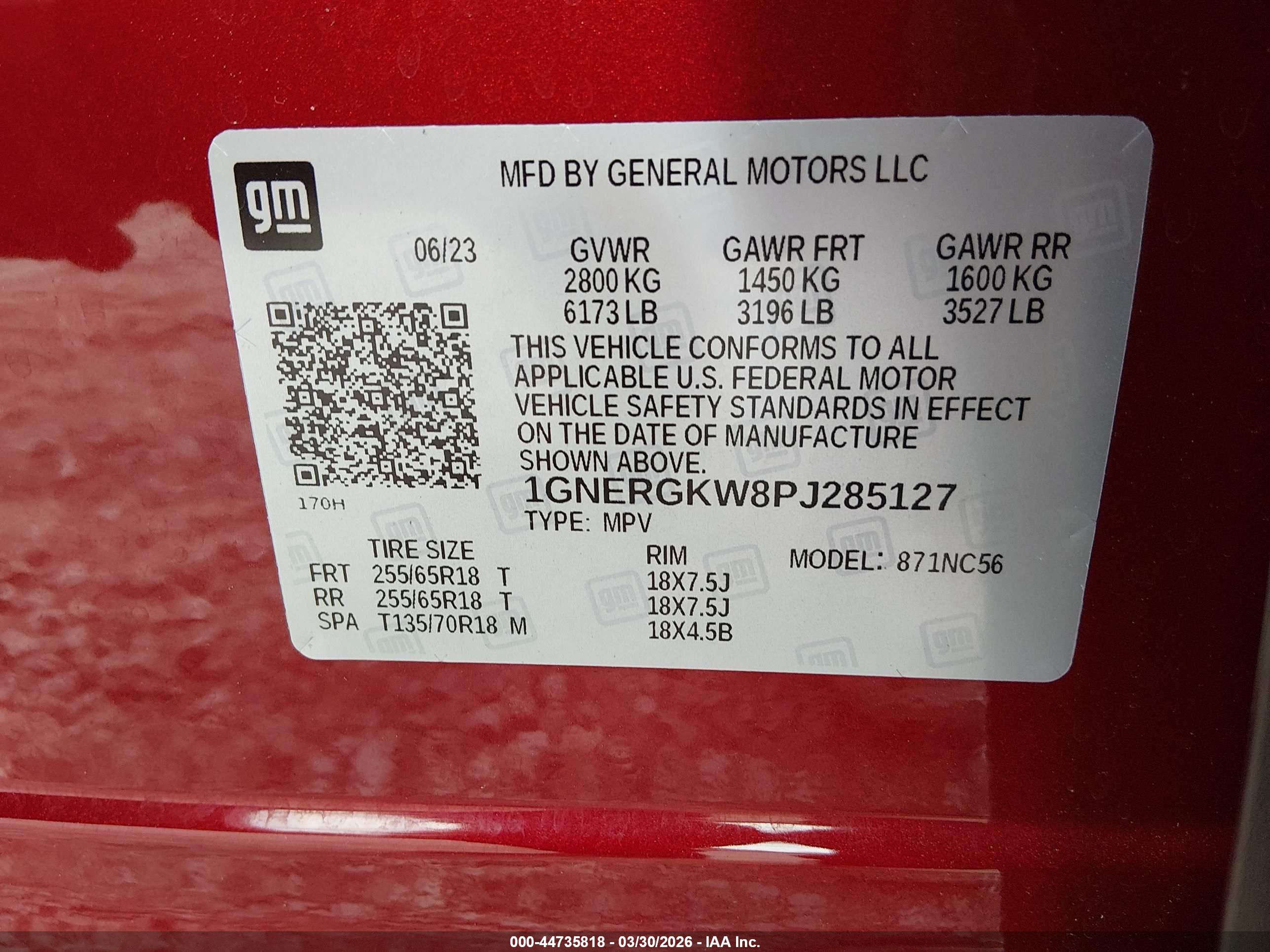 CHEVROLET TRAVERSE image 9