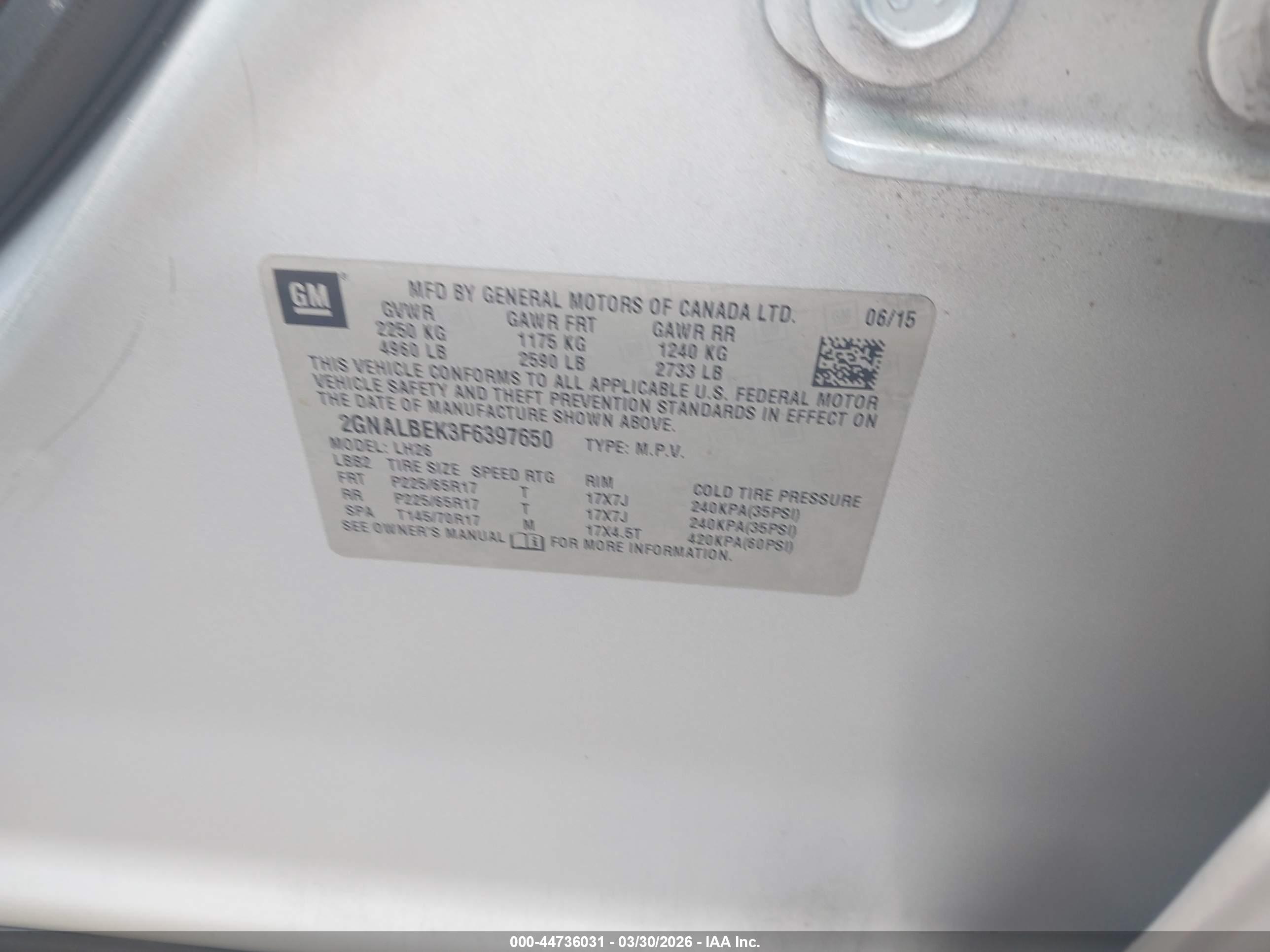 CHEVROLET EQUINOX image 9