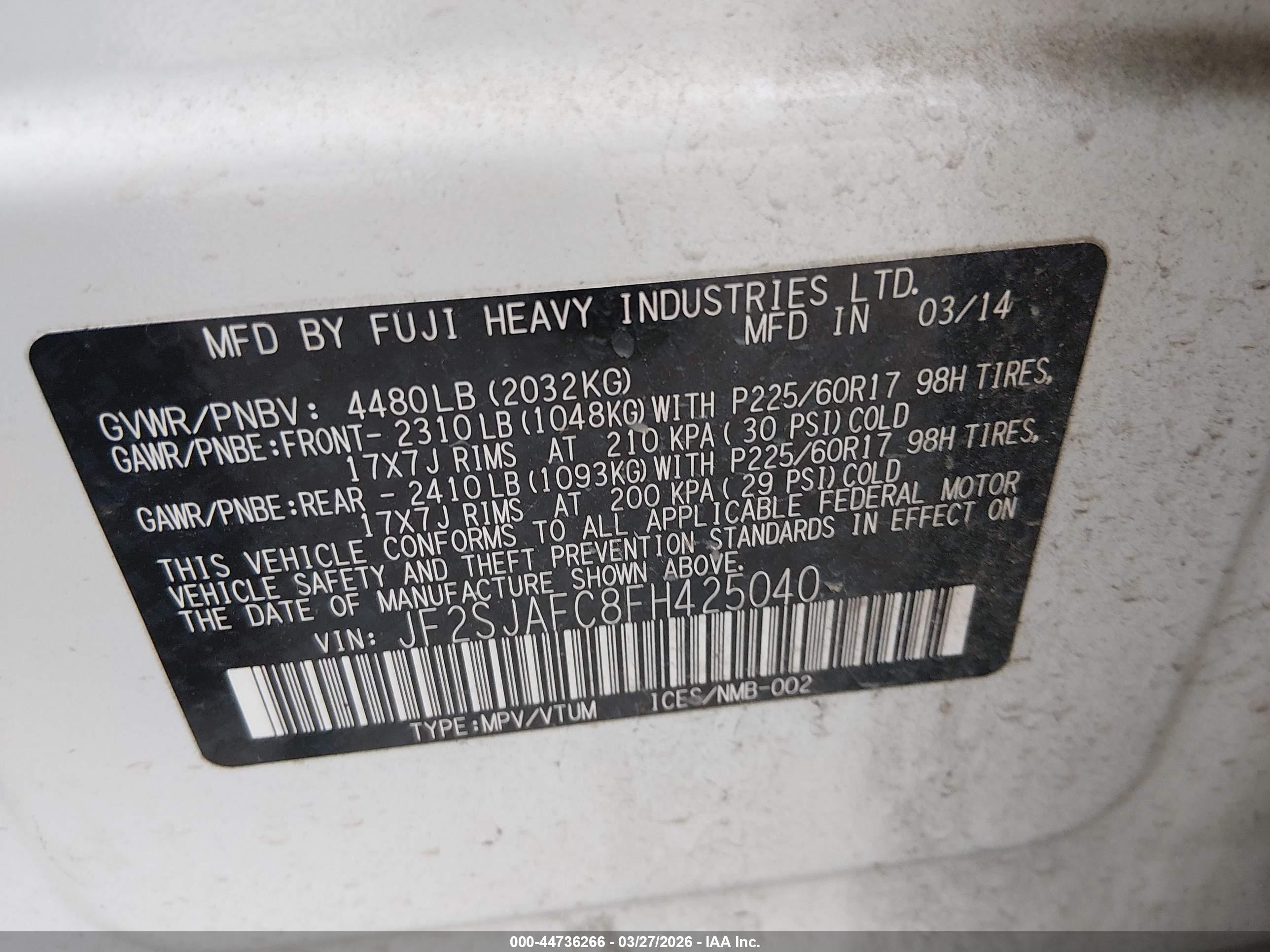 SUBARU FORESTER image 9