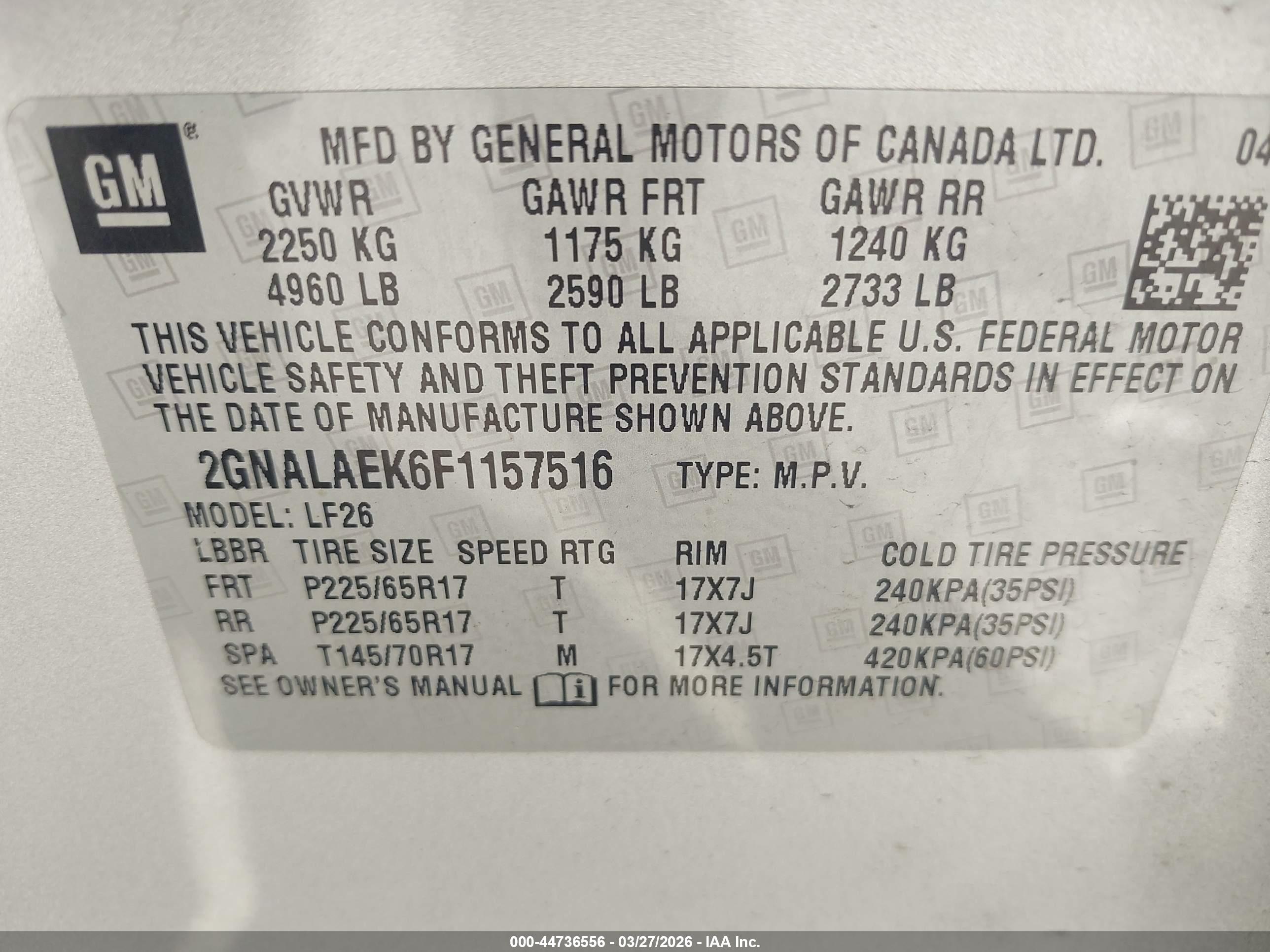 CHEVROLET EQUINOX image 9