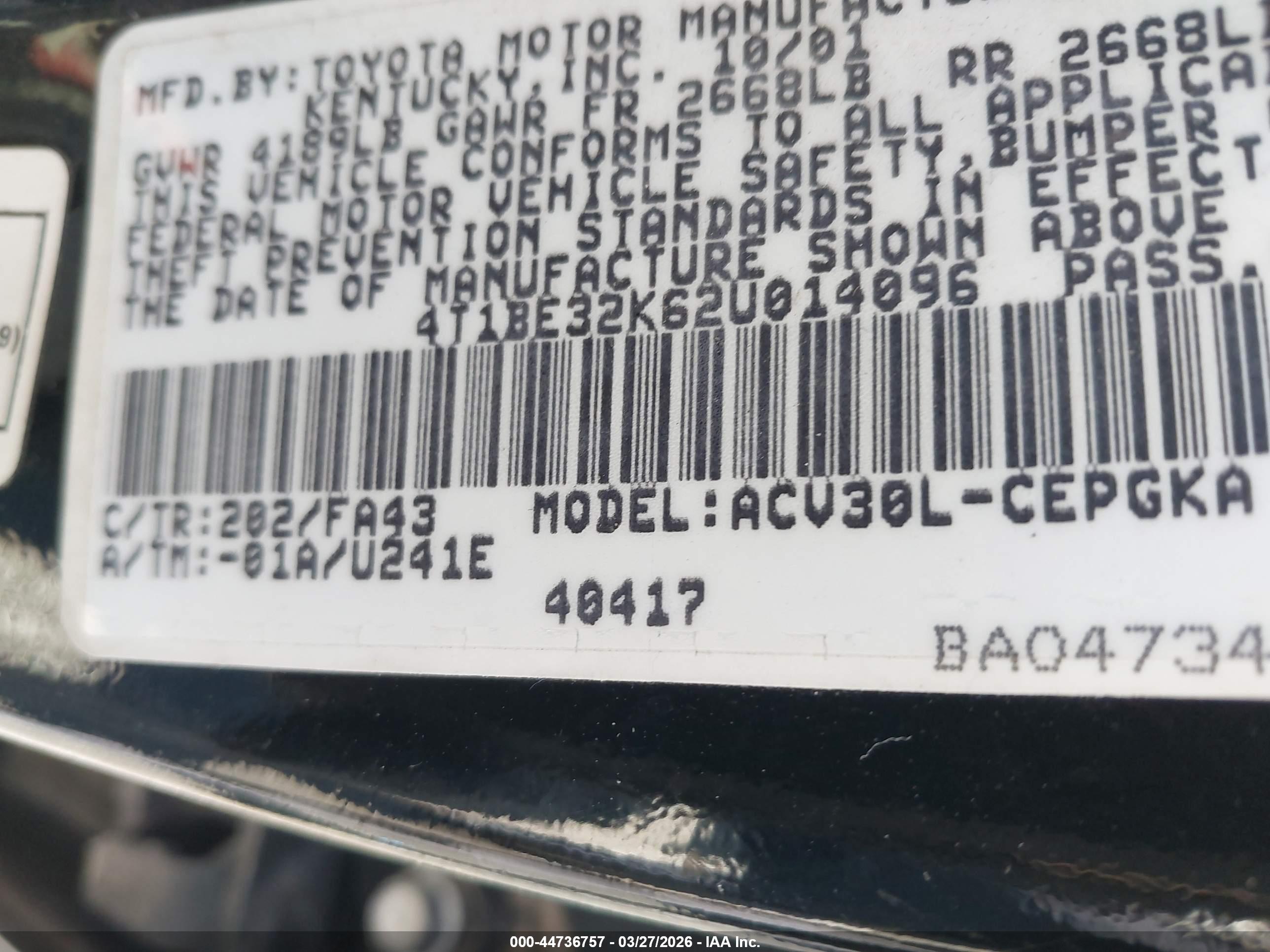 TOYOTA CAMRY image 9