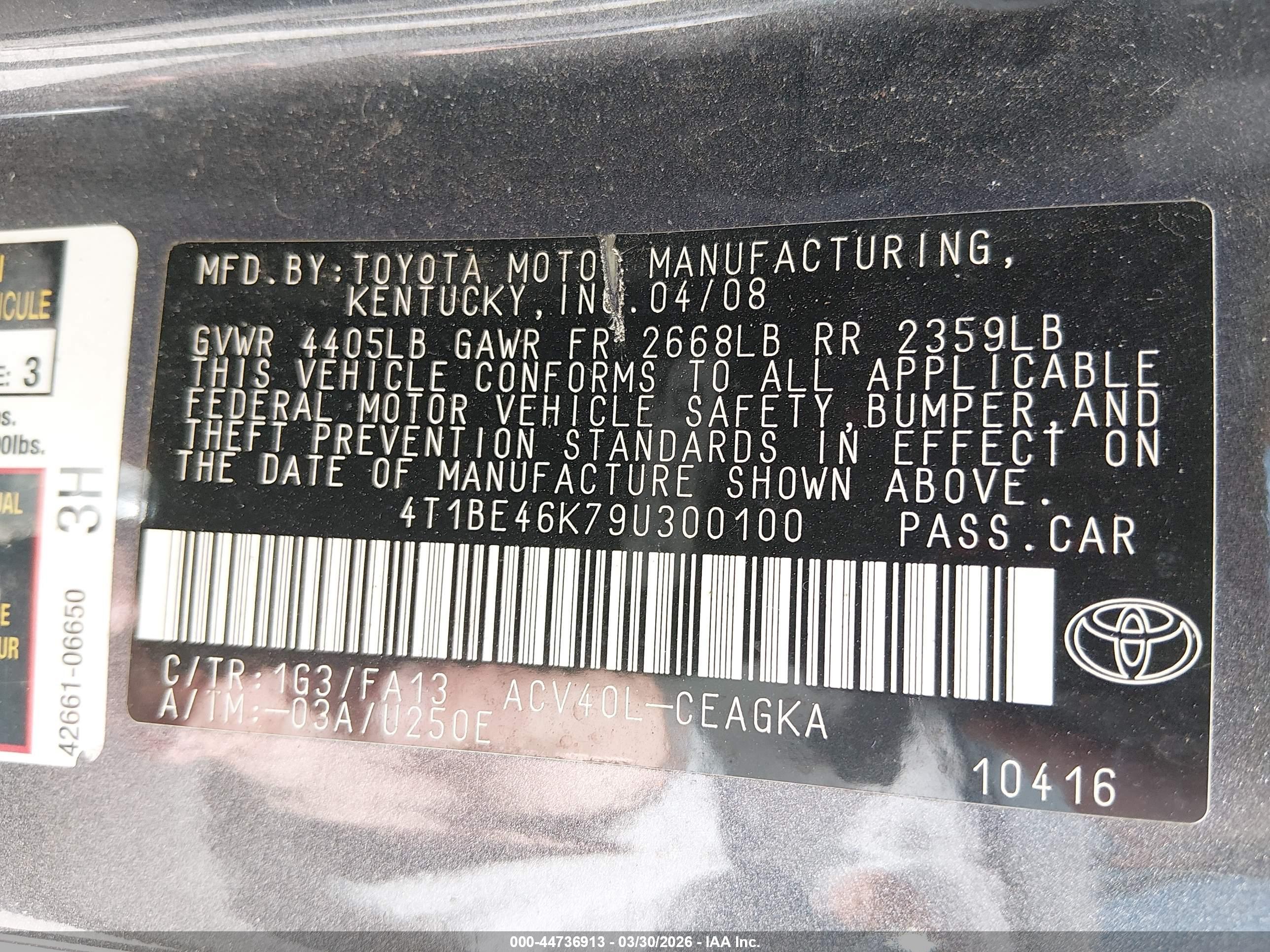 TOYOTA CAMRY image 9