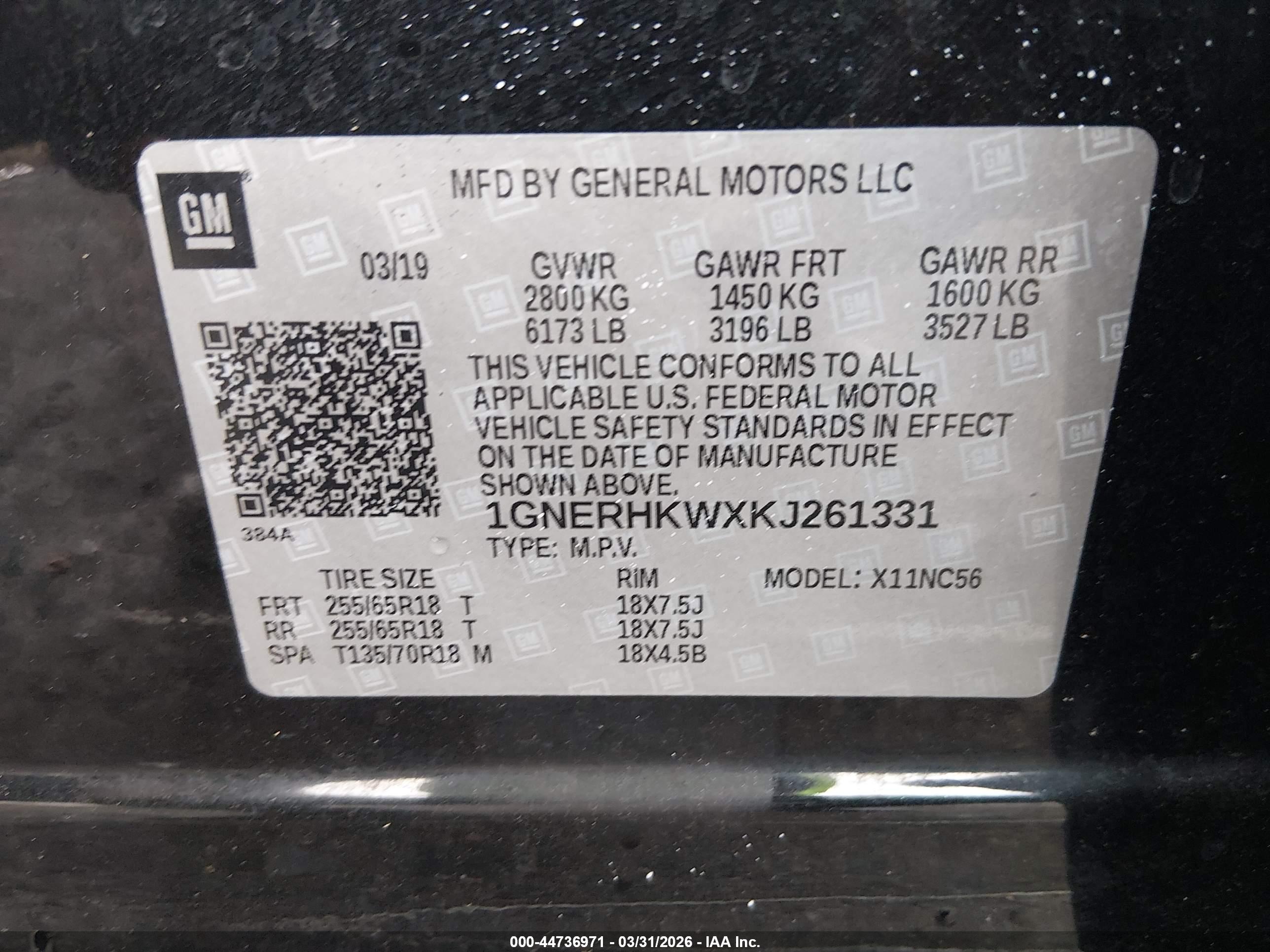 CHEVROLET TRAVERSE image 9