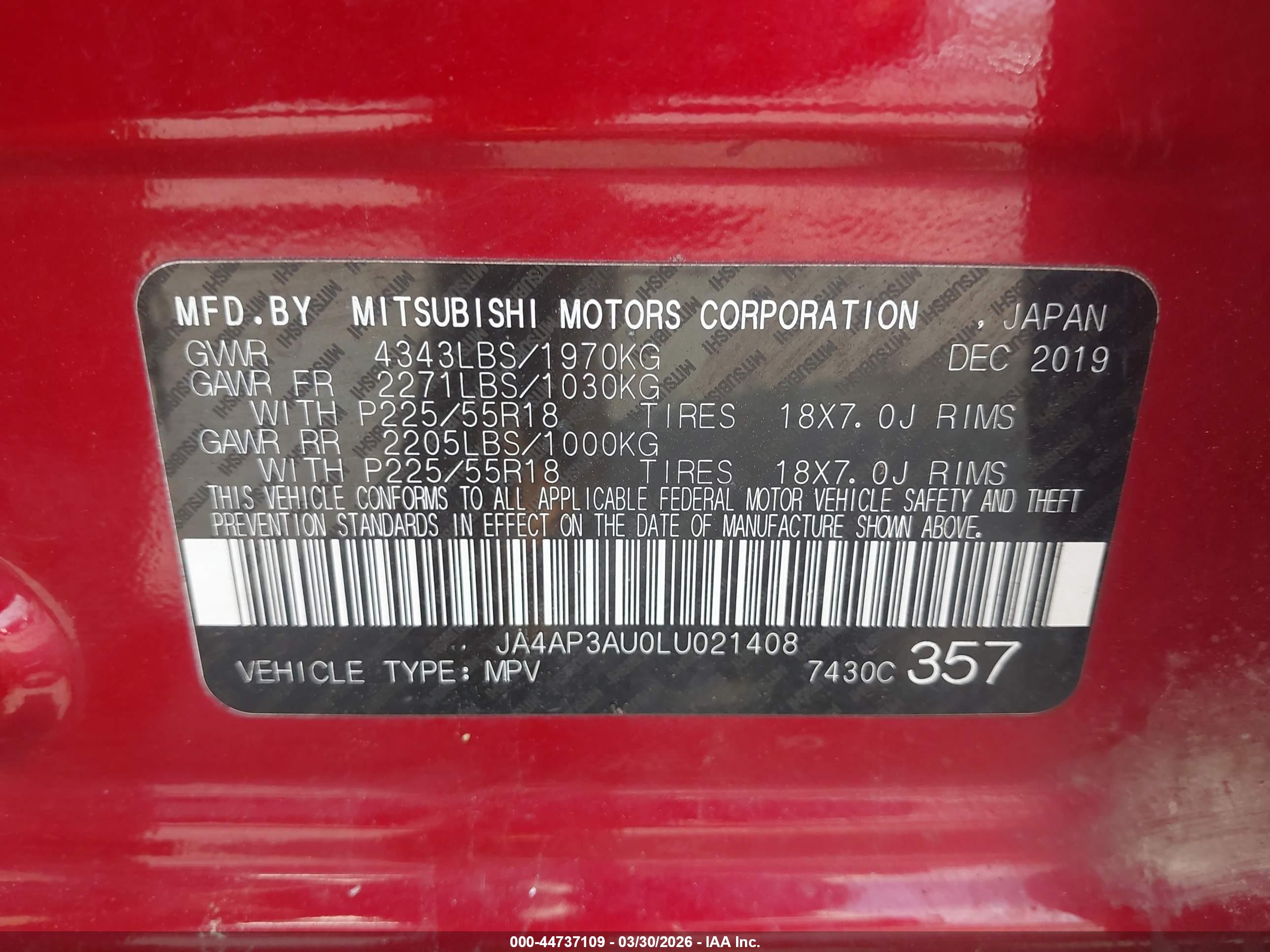 MITSUBISHI OUTLANDER image 9