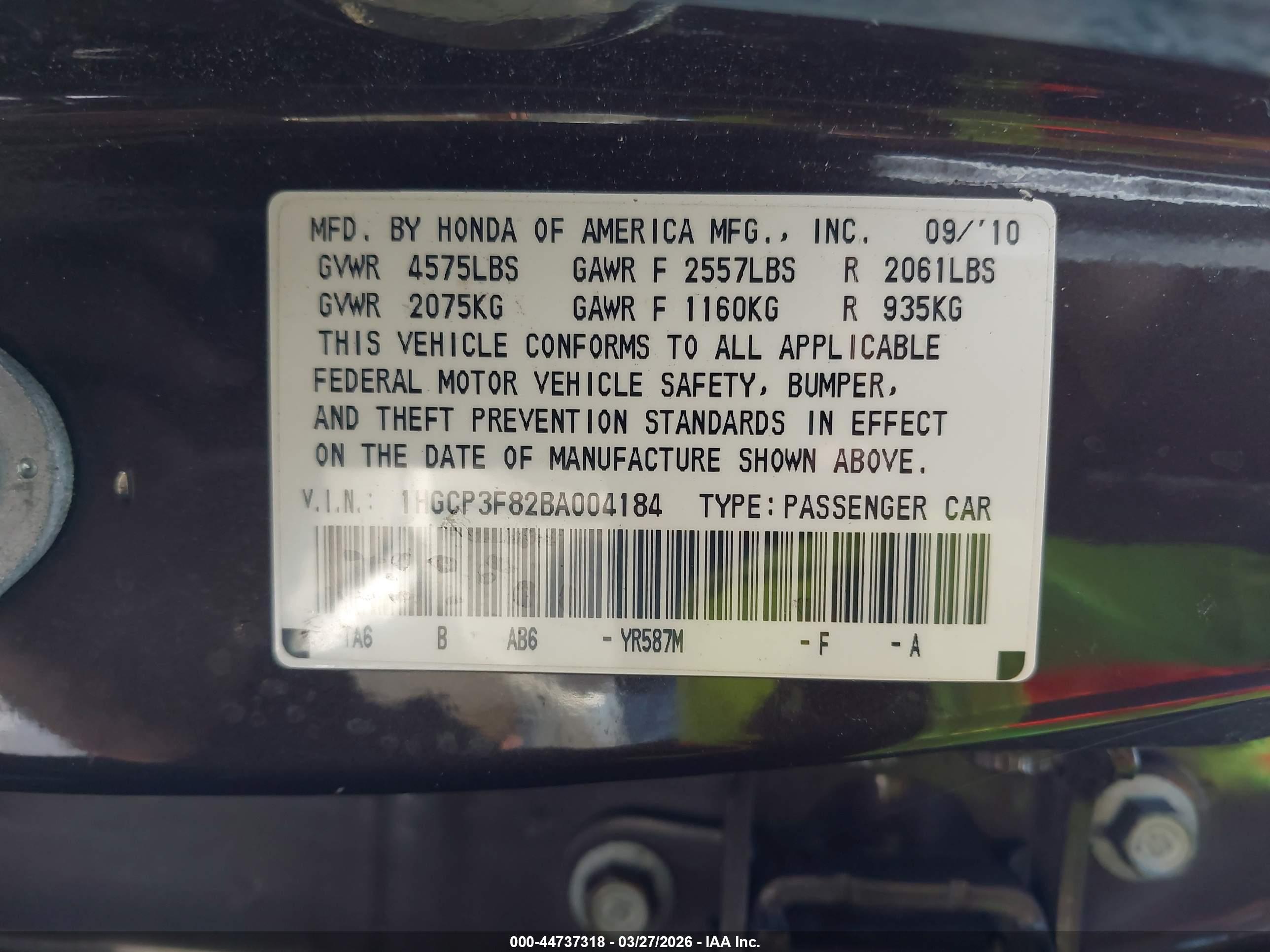 HONDA ACCORD image 9