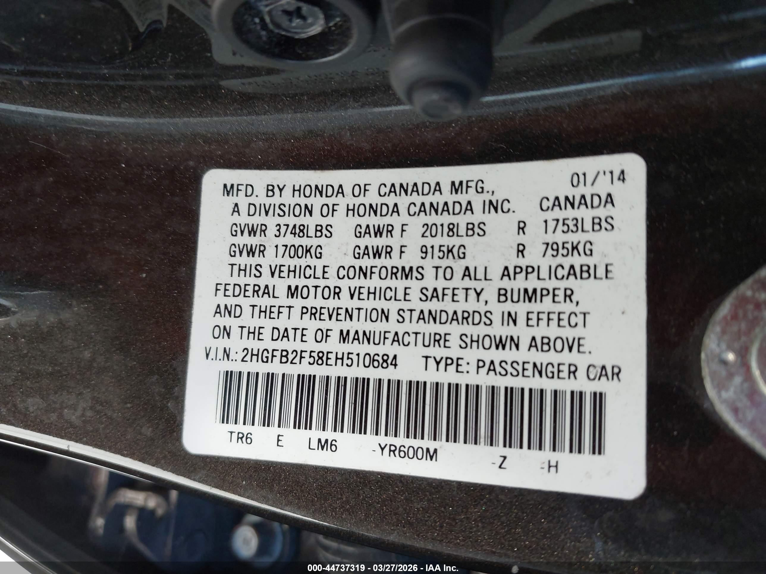 HONDA CIVIC image 9