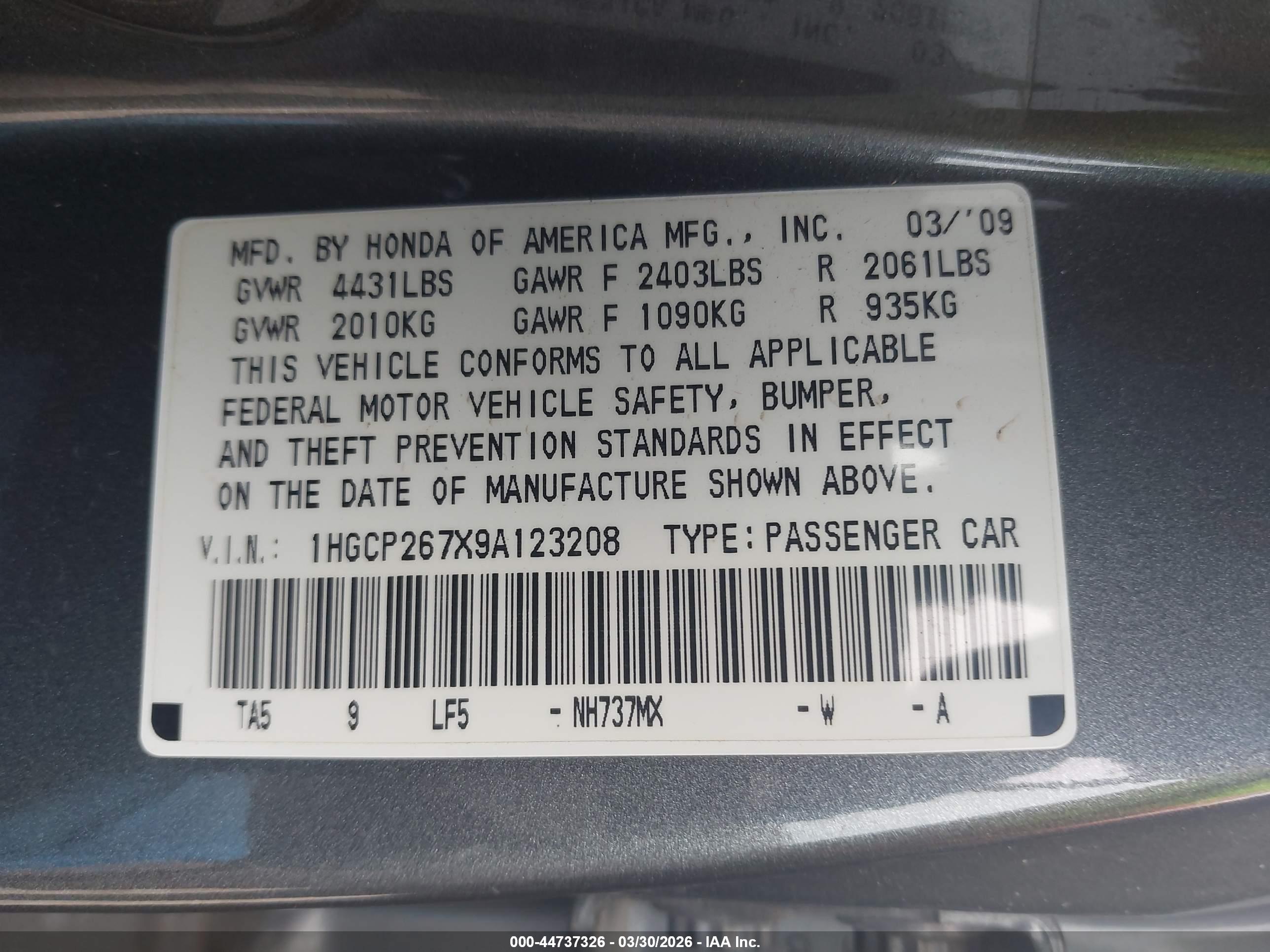 HONDA ACCORD image 9