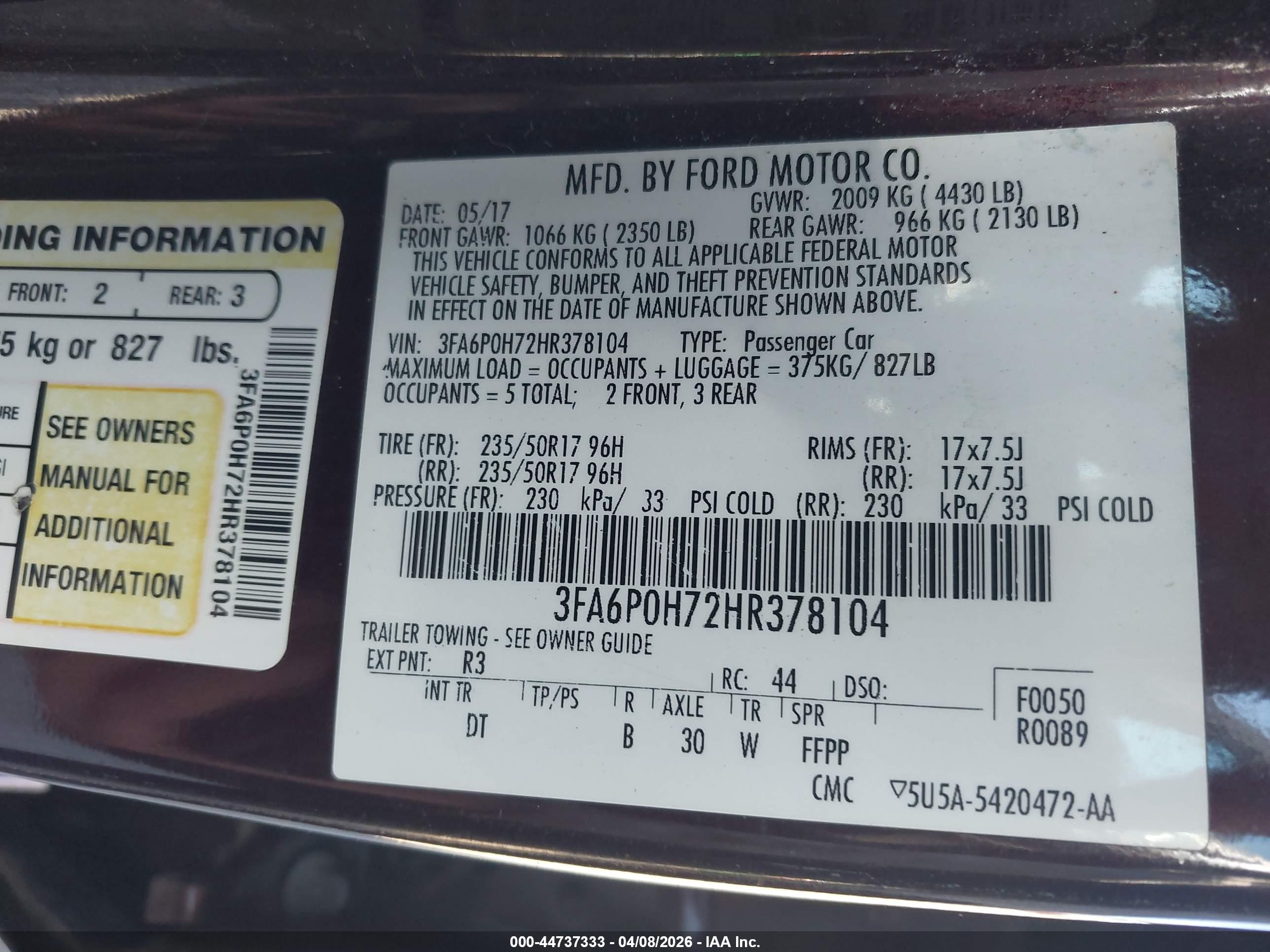 FORD FUSION image 9