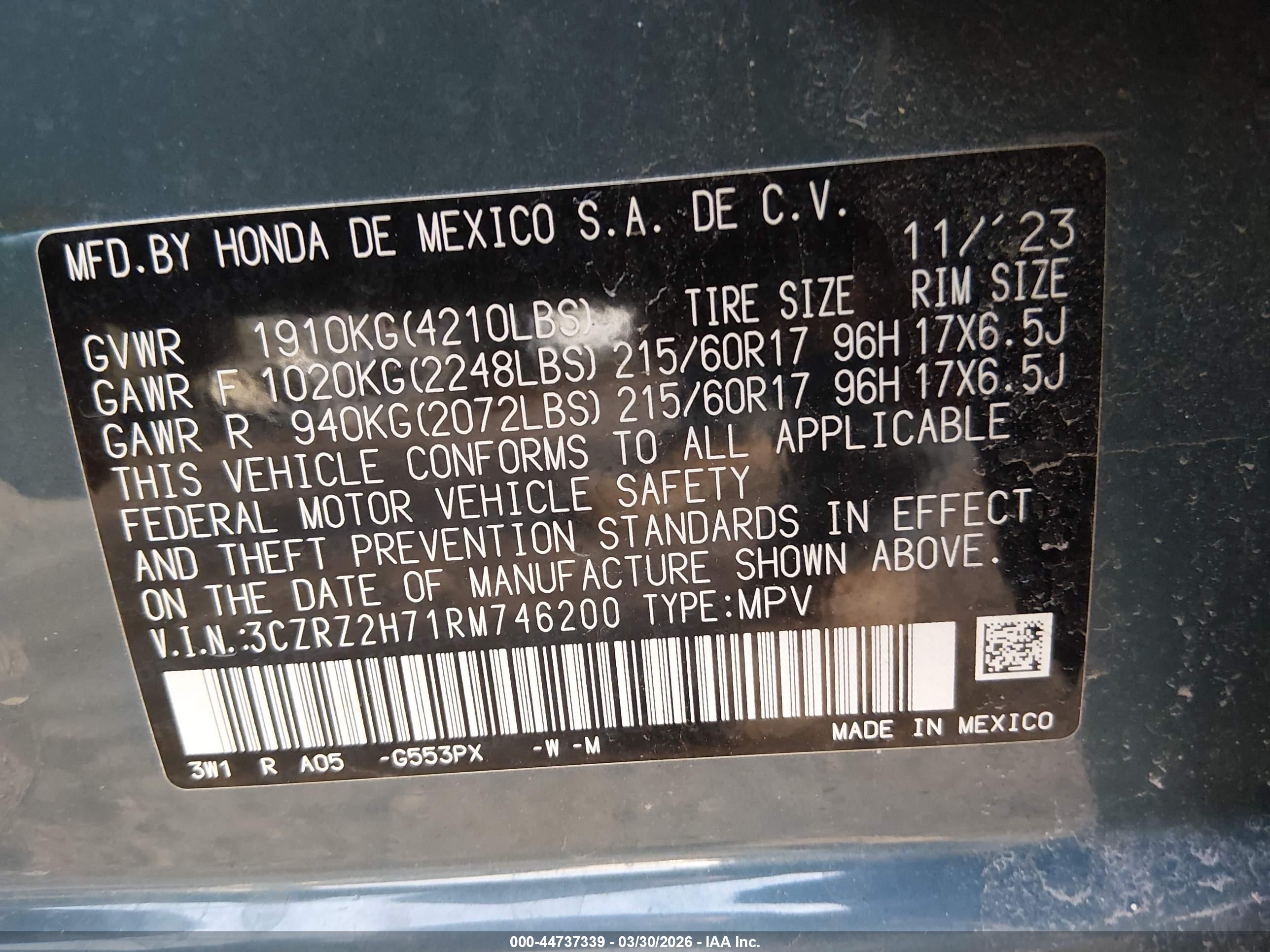 HONDA HR-V image 9