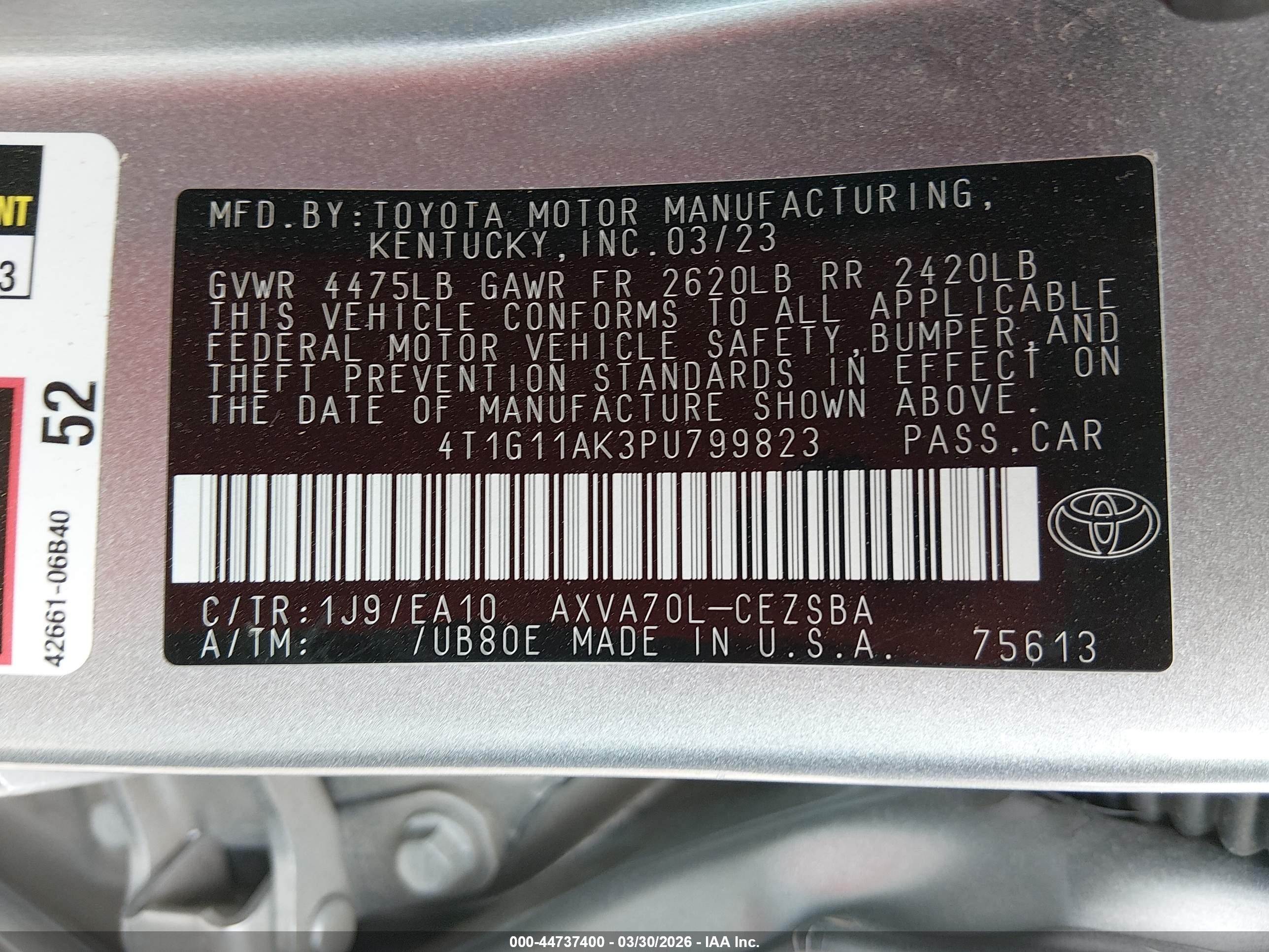 TOYOTA CAMRY image 9