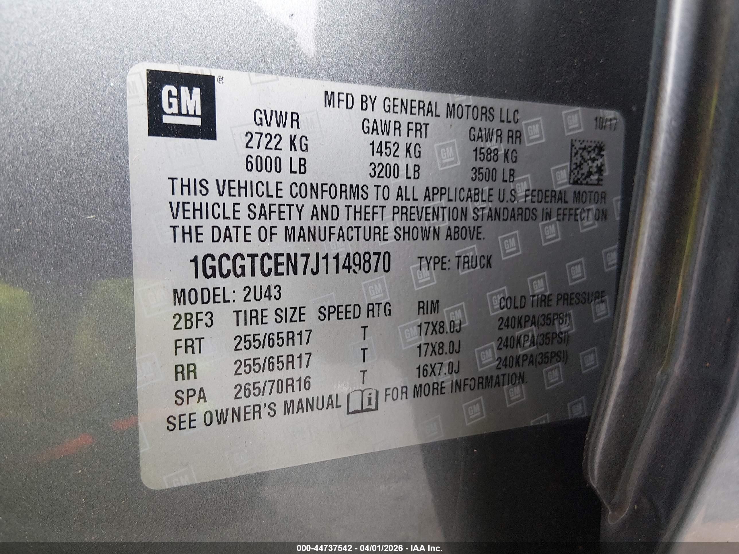 CHEVROLET COLORADO image 9
