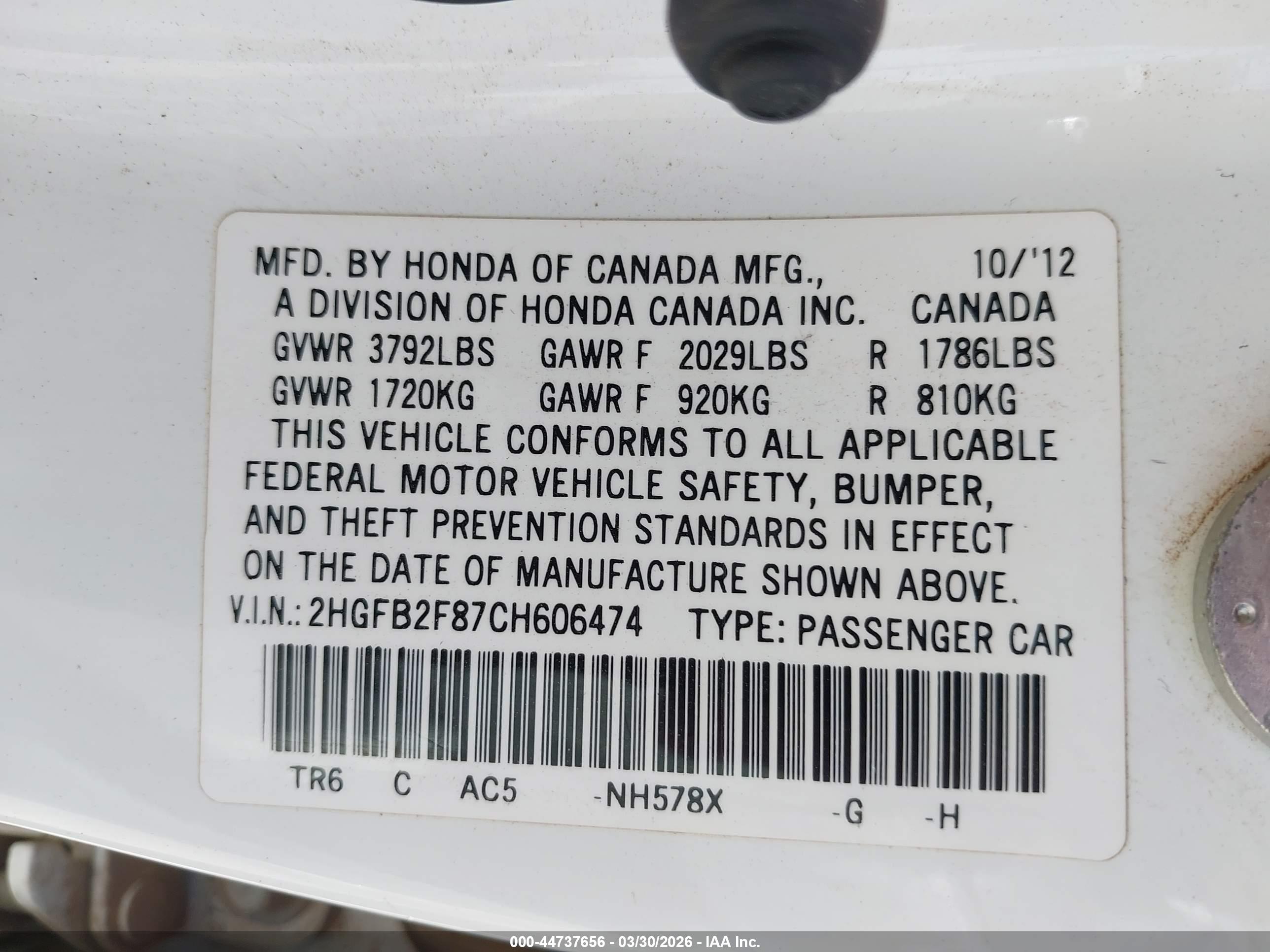 HONDA CIVIC image 9