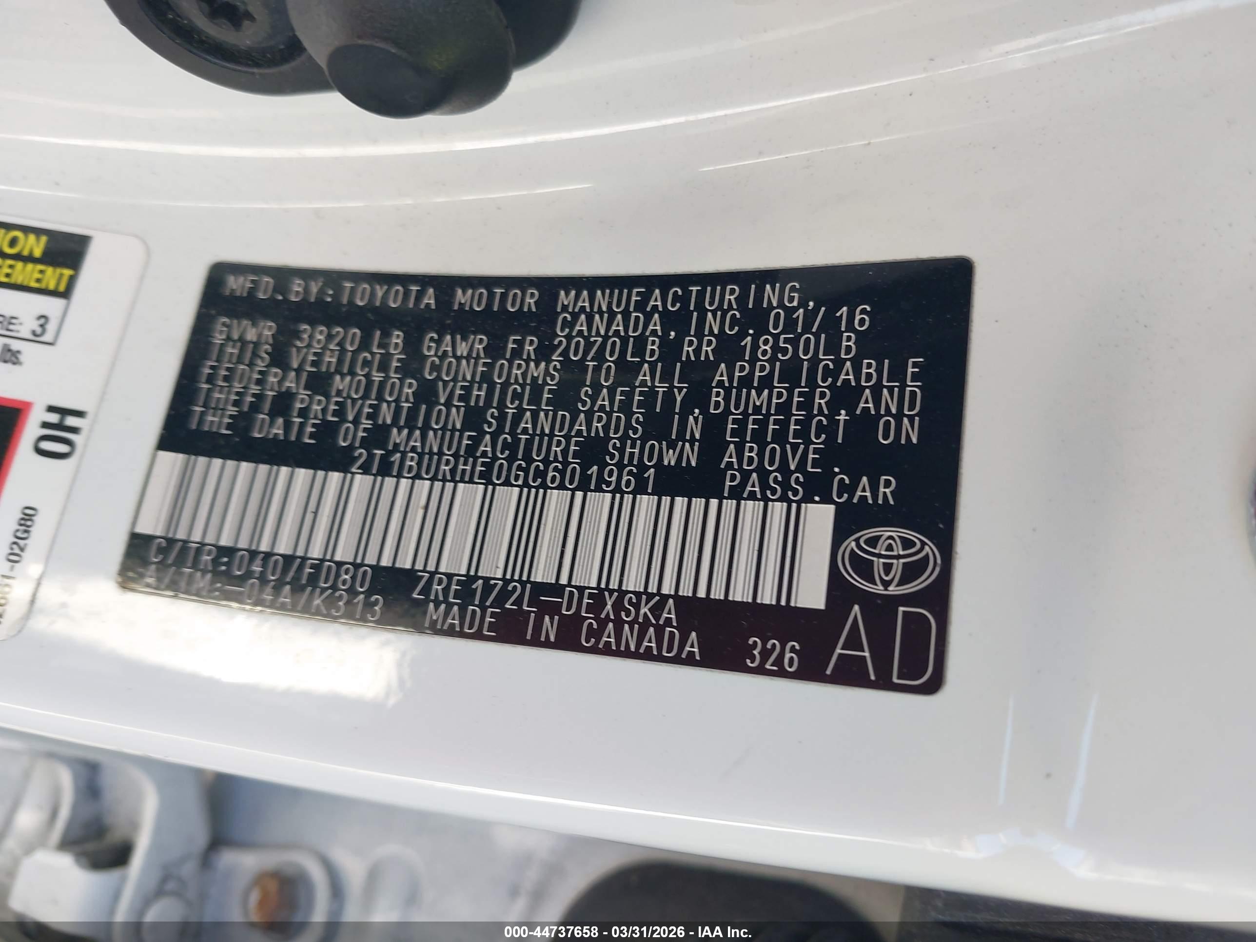 TOYOTA COROLLA image 9