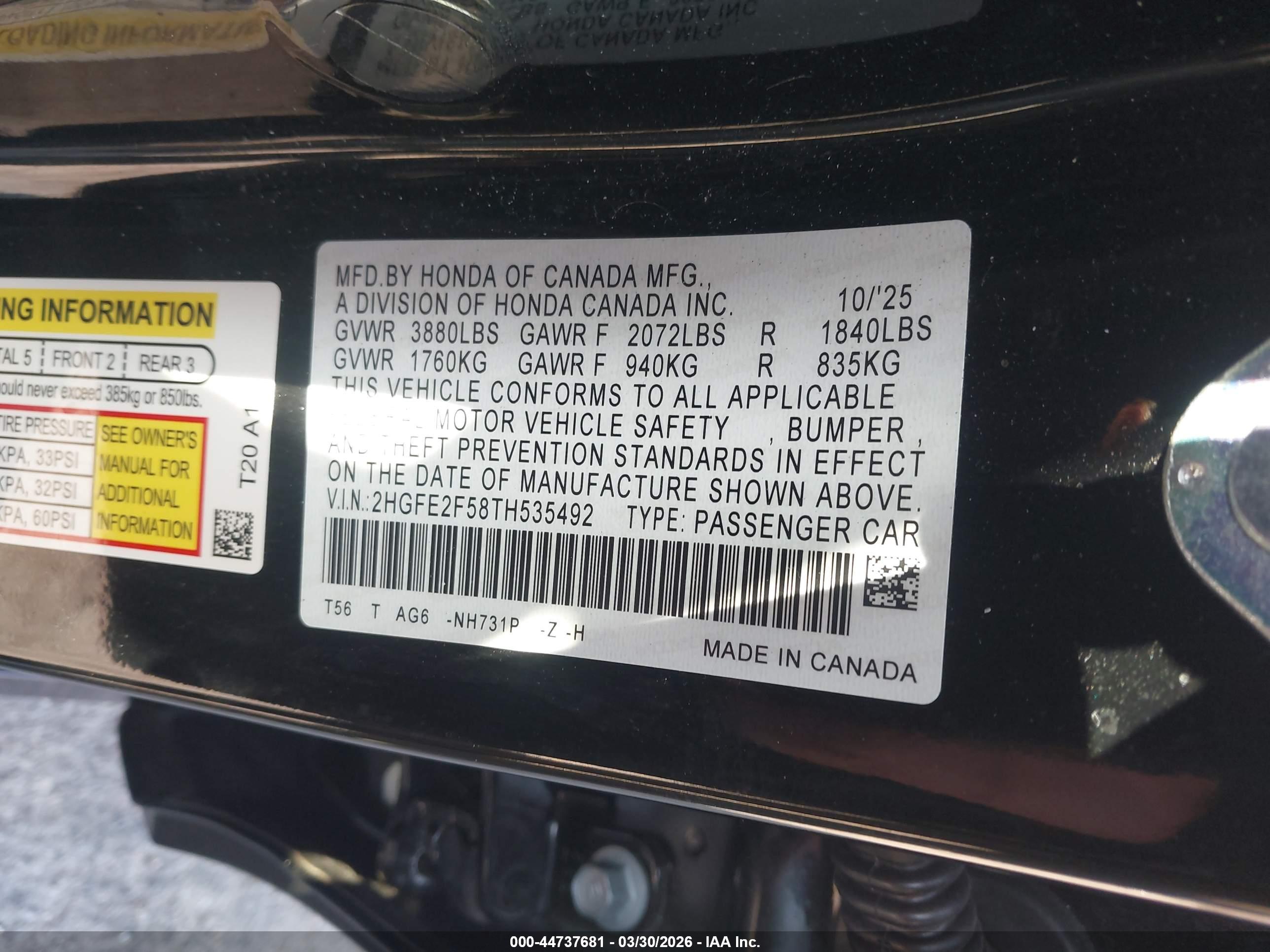 HONDA CIVIC image 9