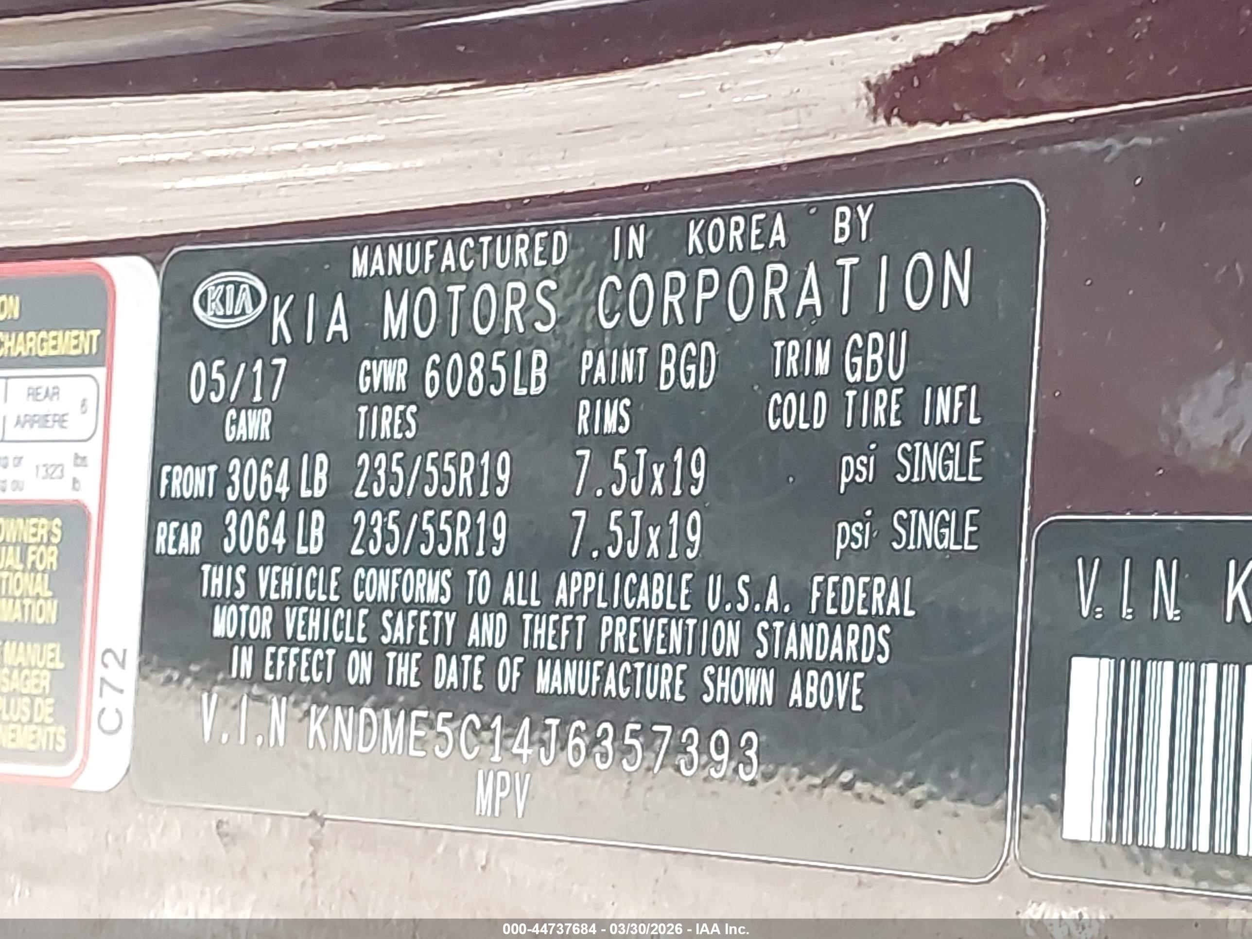 KIA SEDONA image 9
