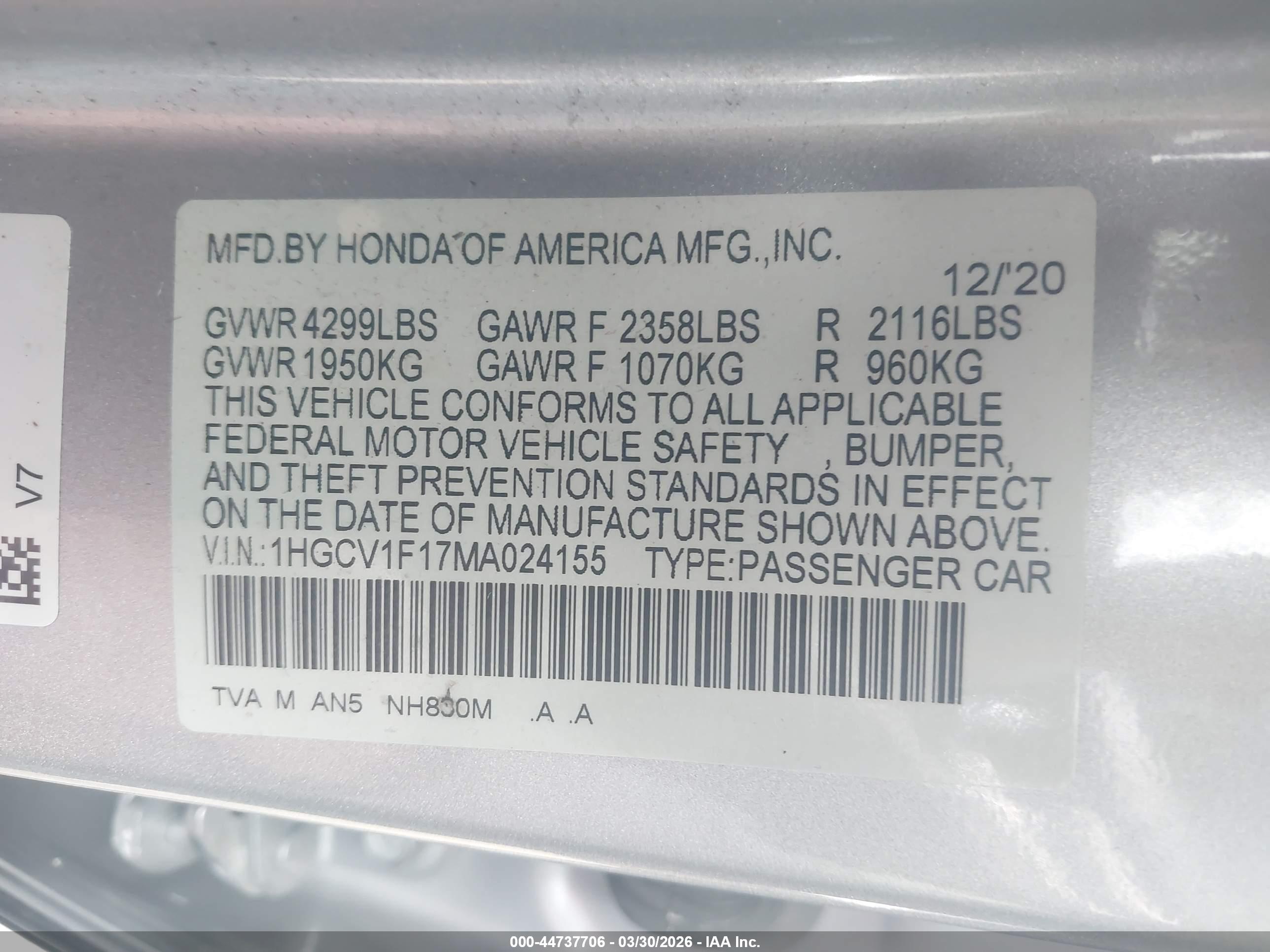 HONDA ACCORD image 9