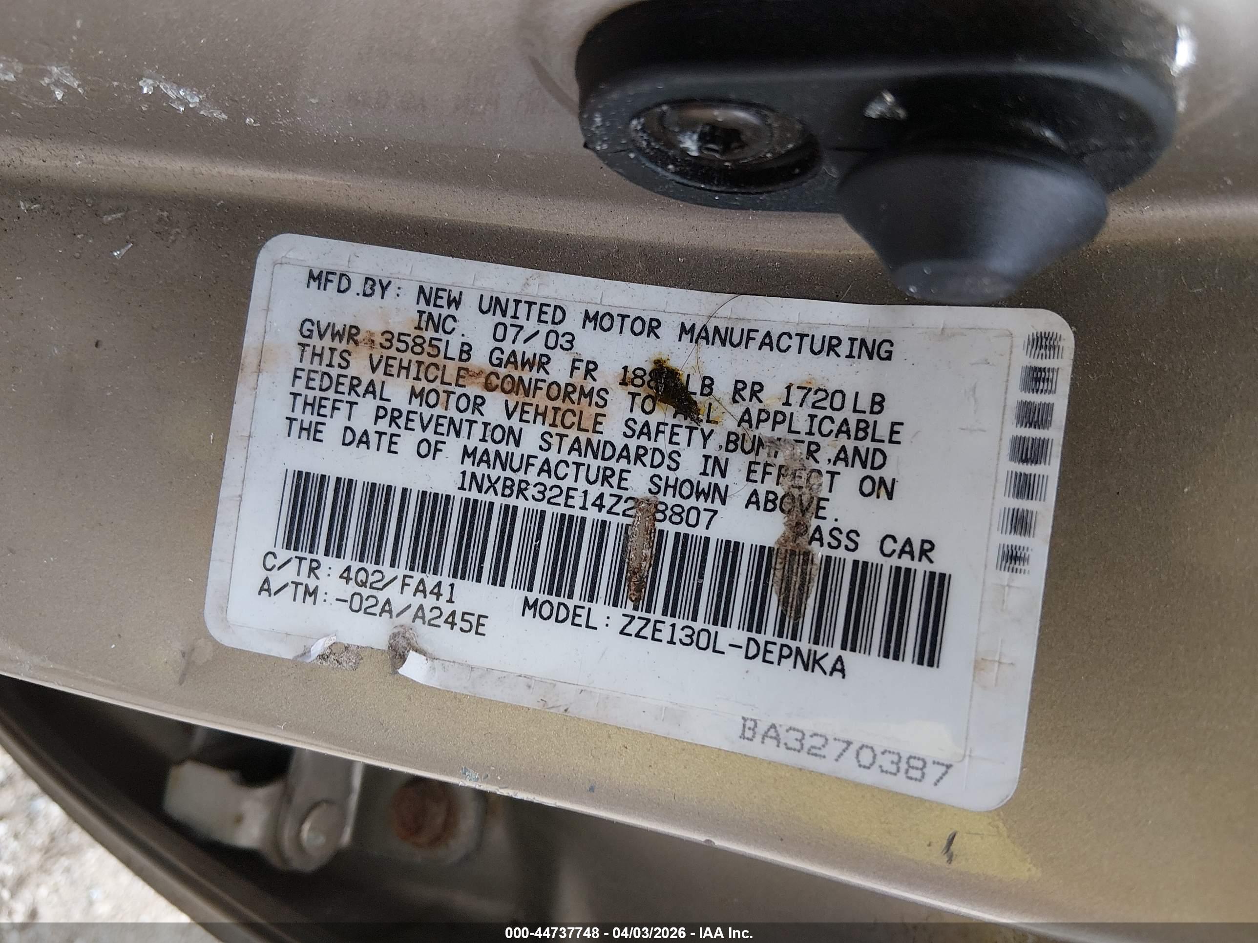 TOYOTA COROLLA image 9