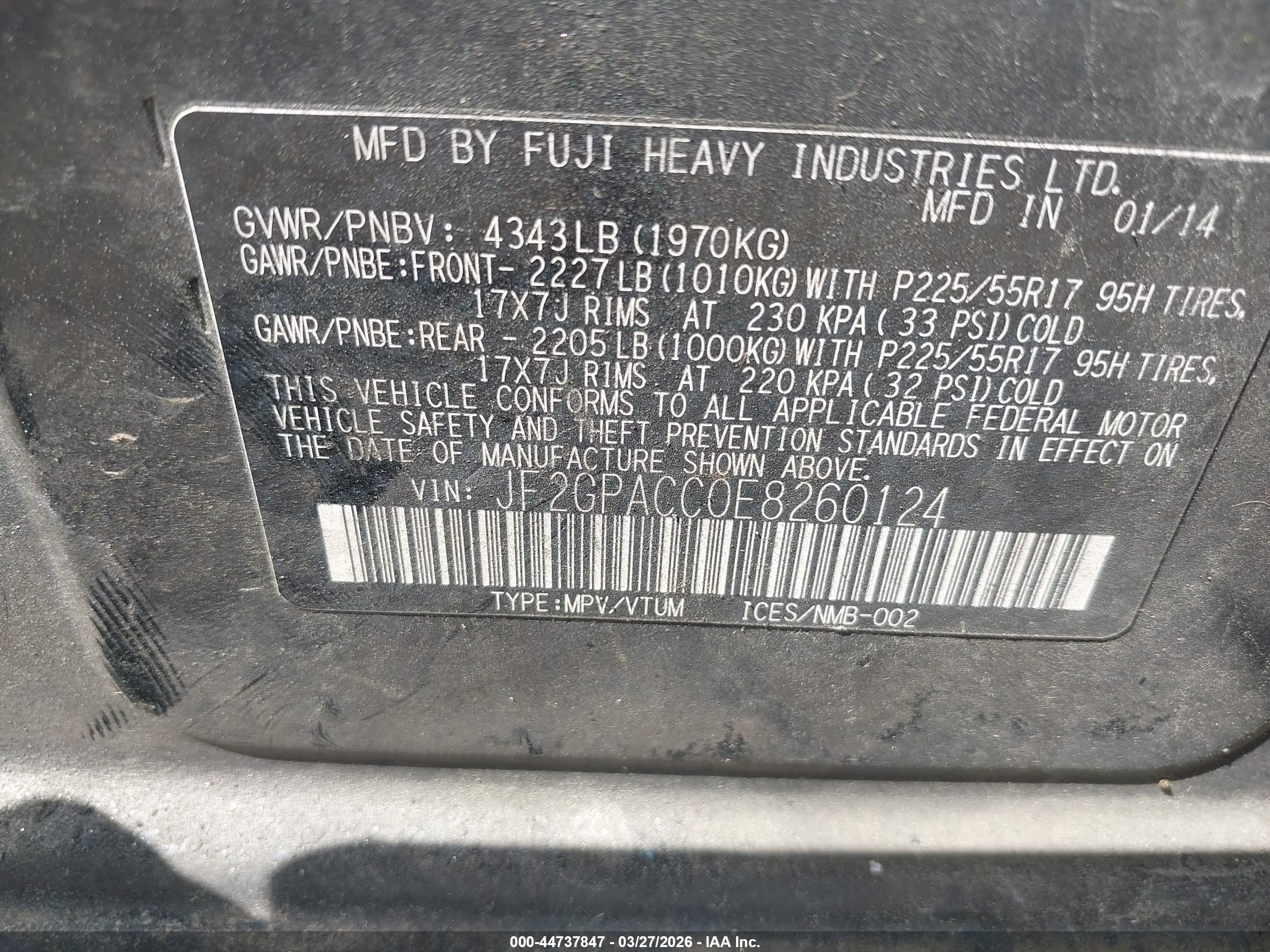 SUBARU XV image 9