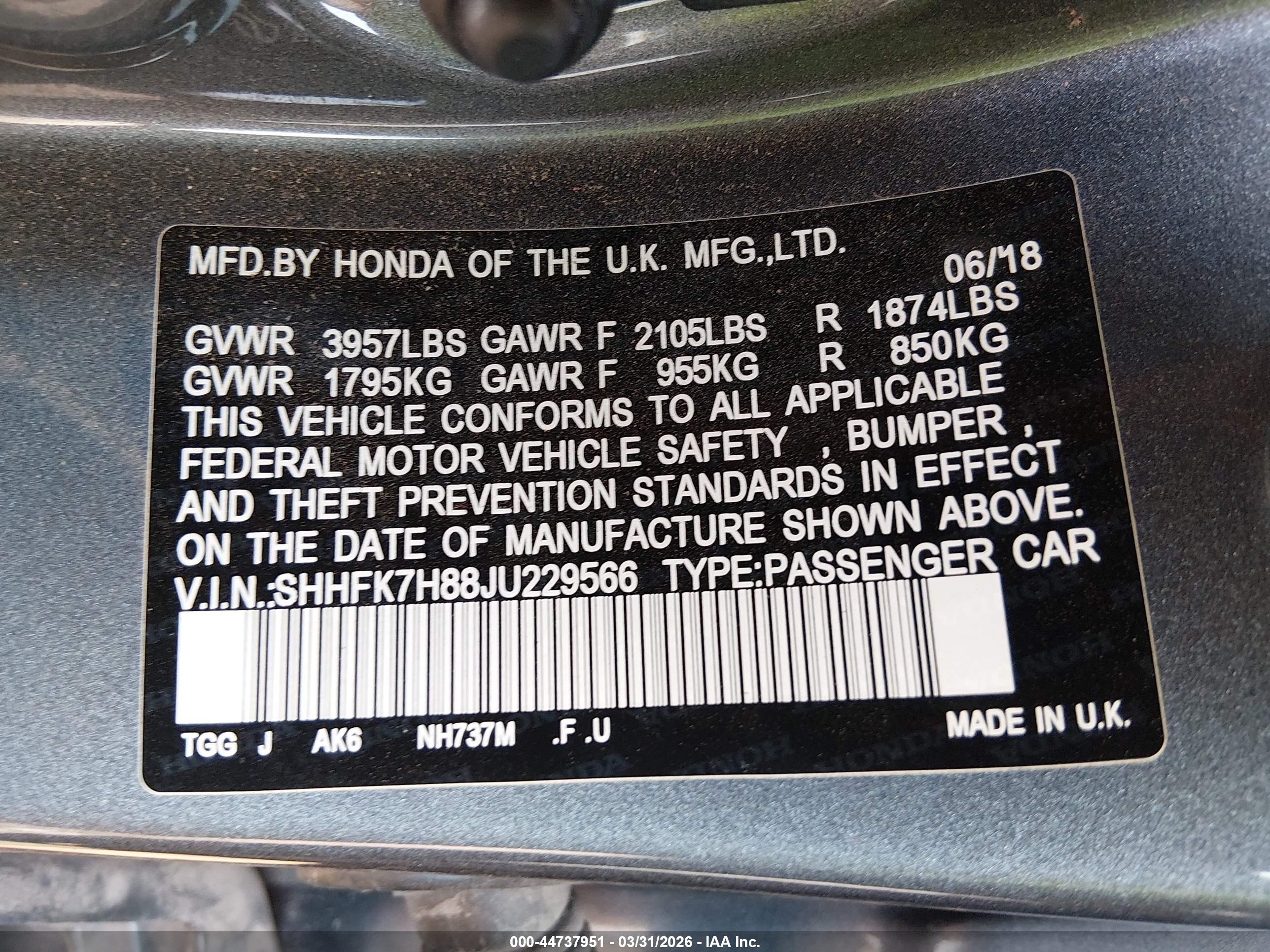 HONDA CIVIC image 9