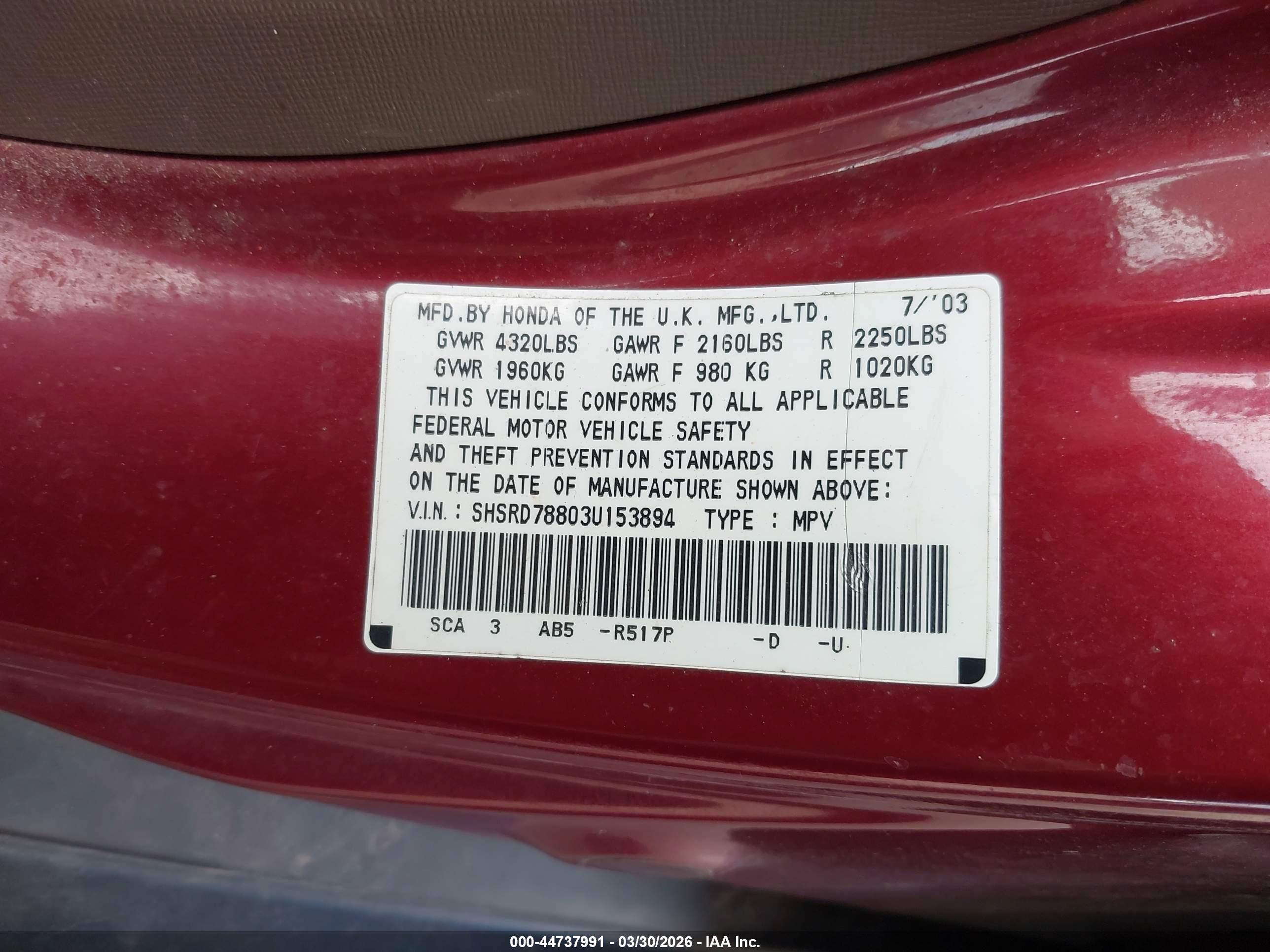 HONDA CR-V image 9