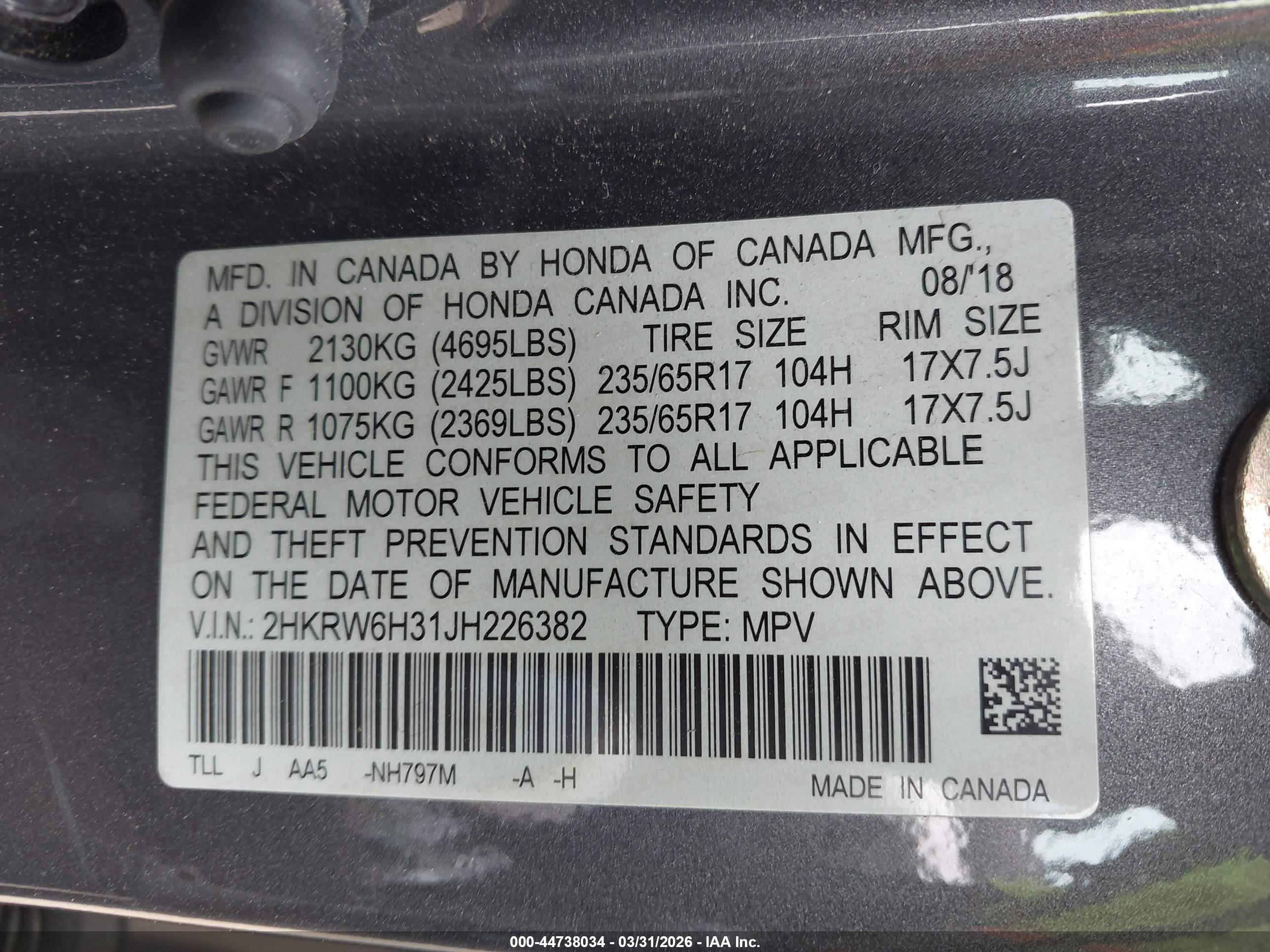HONDA CR-V image 9