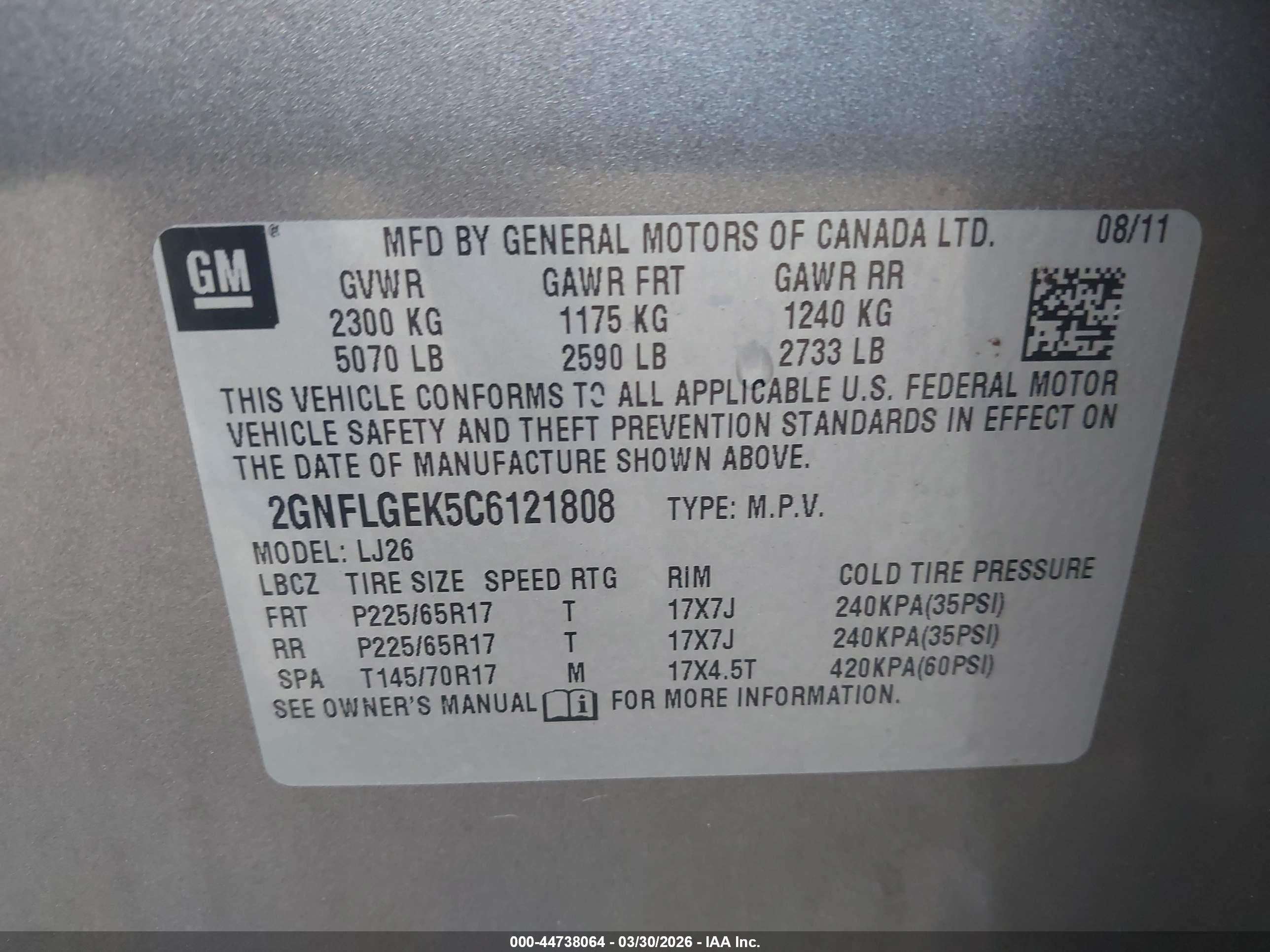 CHEVROLET EQUINOX image 9