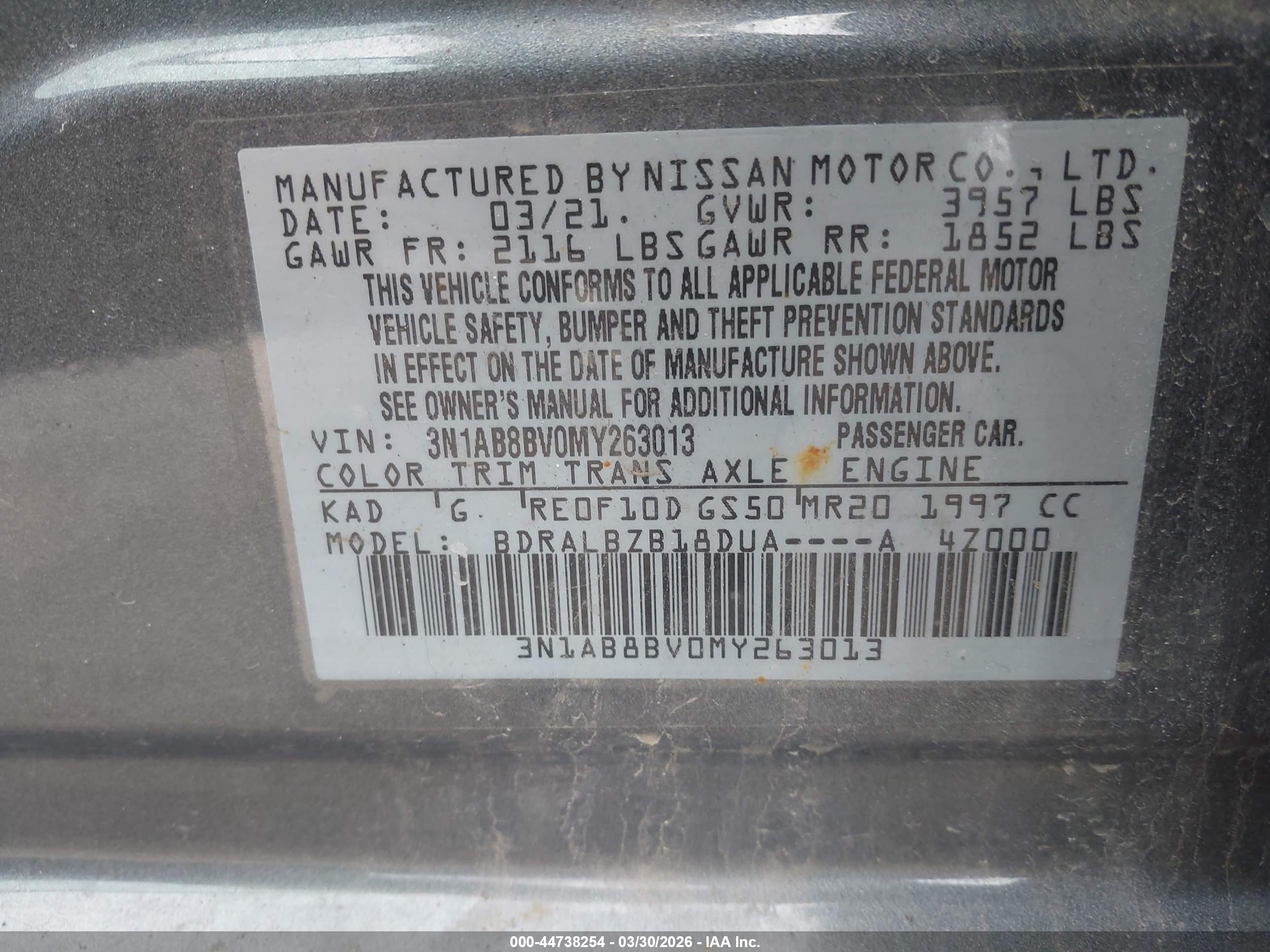 NISSAN SENTRA image 9