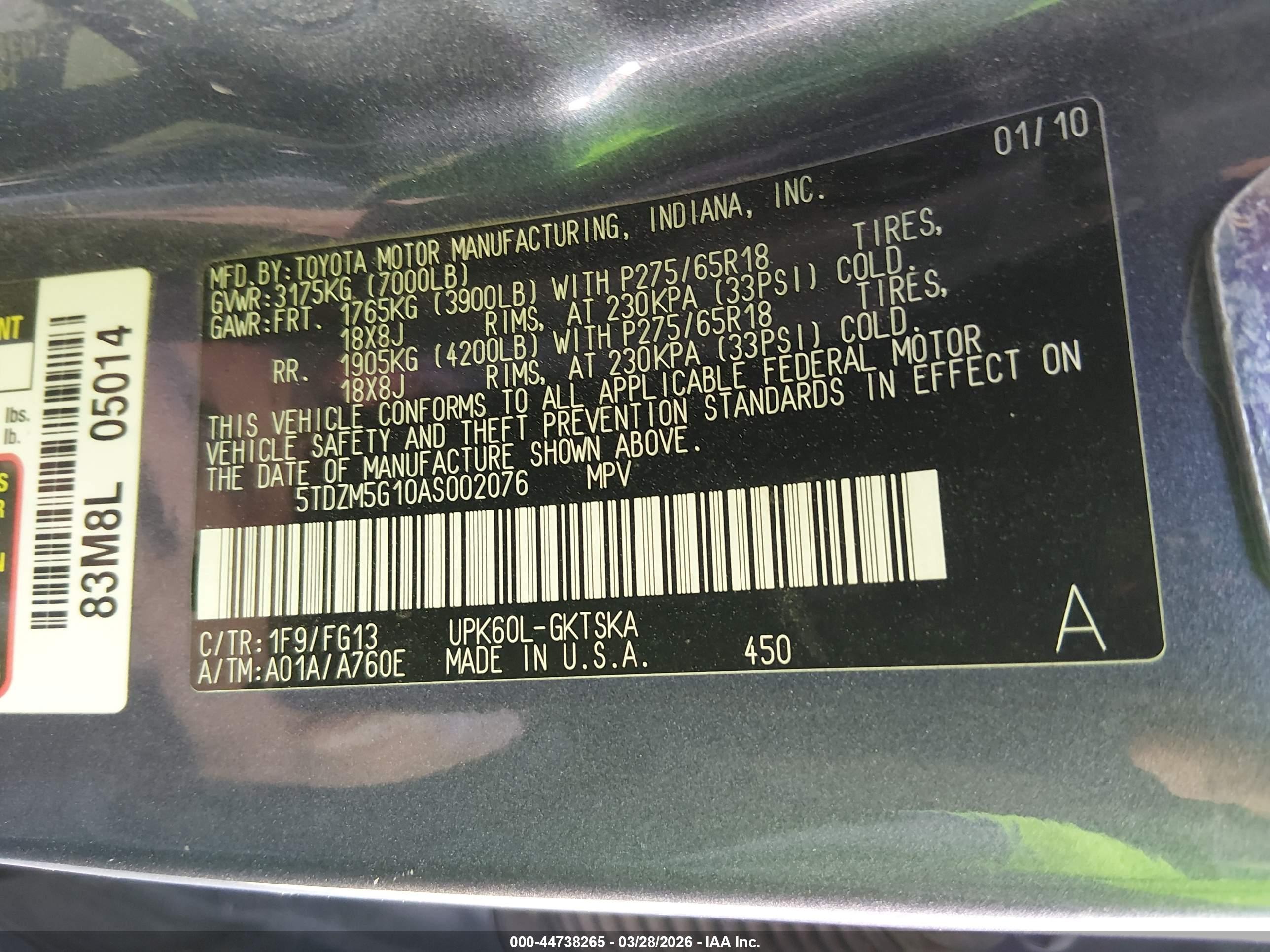 TOYOTA SEQUOIA image 9