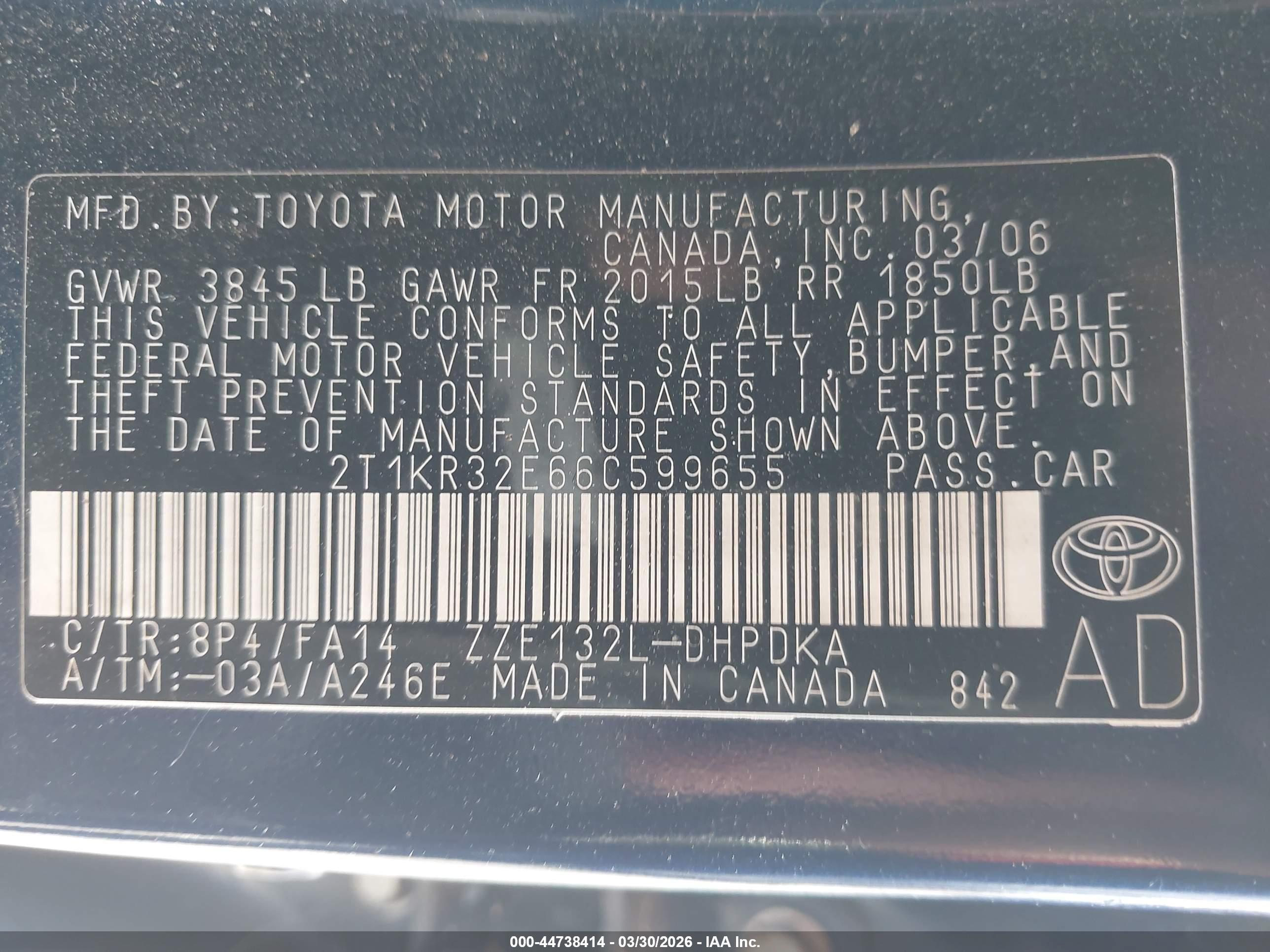 TOYOTA MATRIX image 9