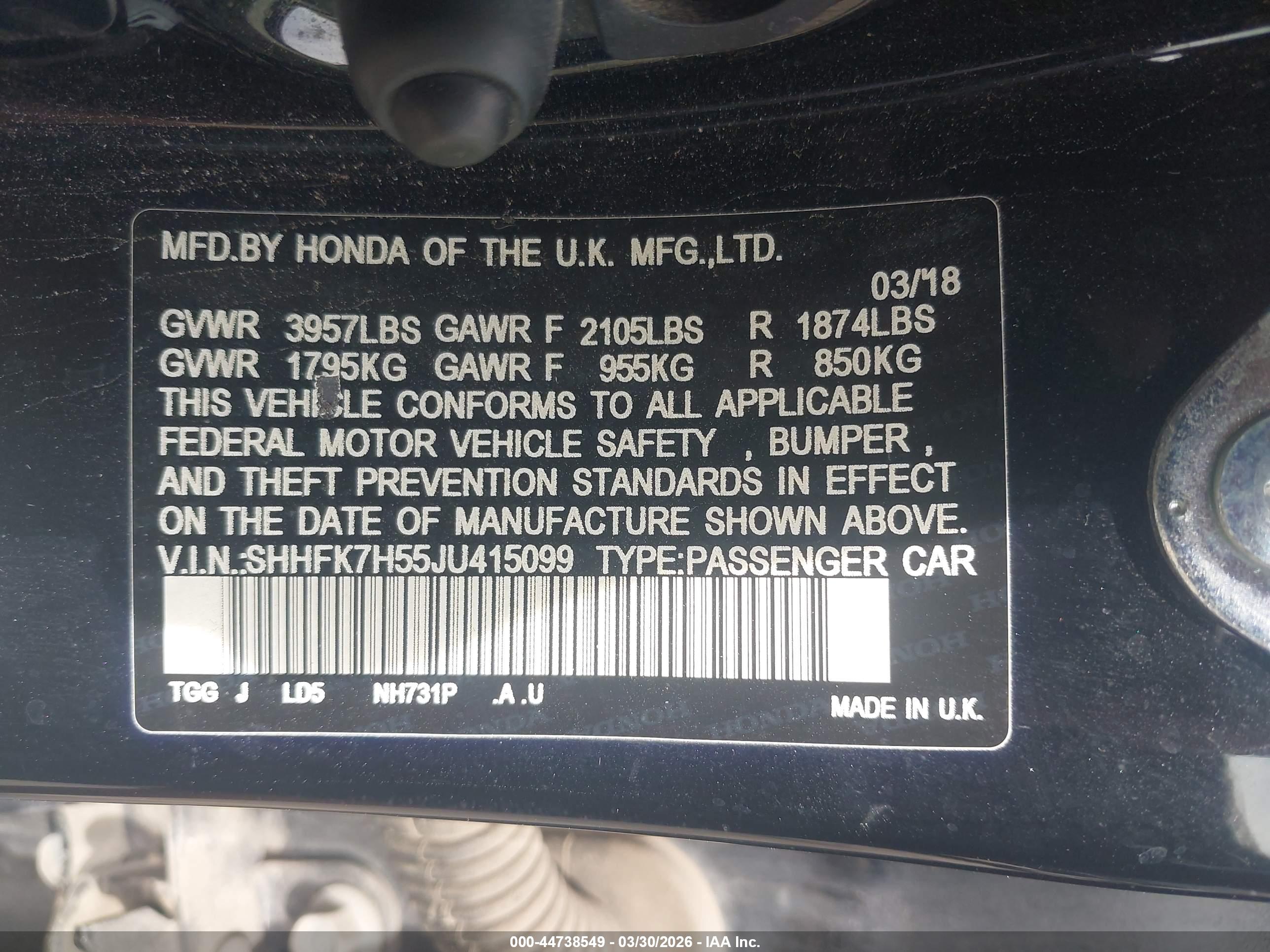 HONDA CIVIC image 9