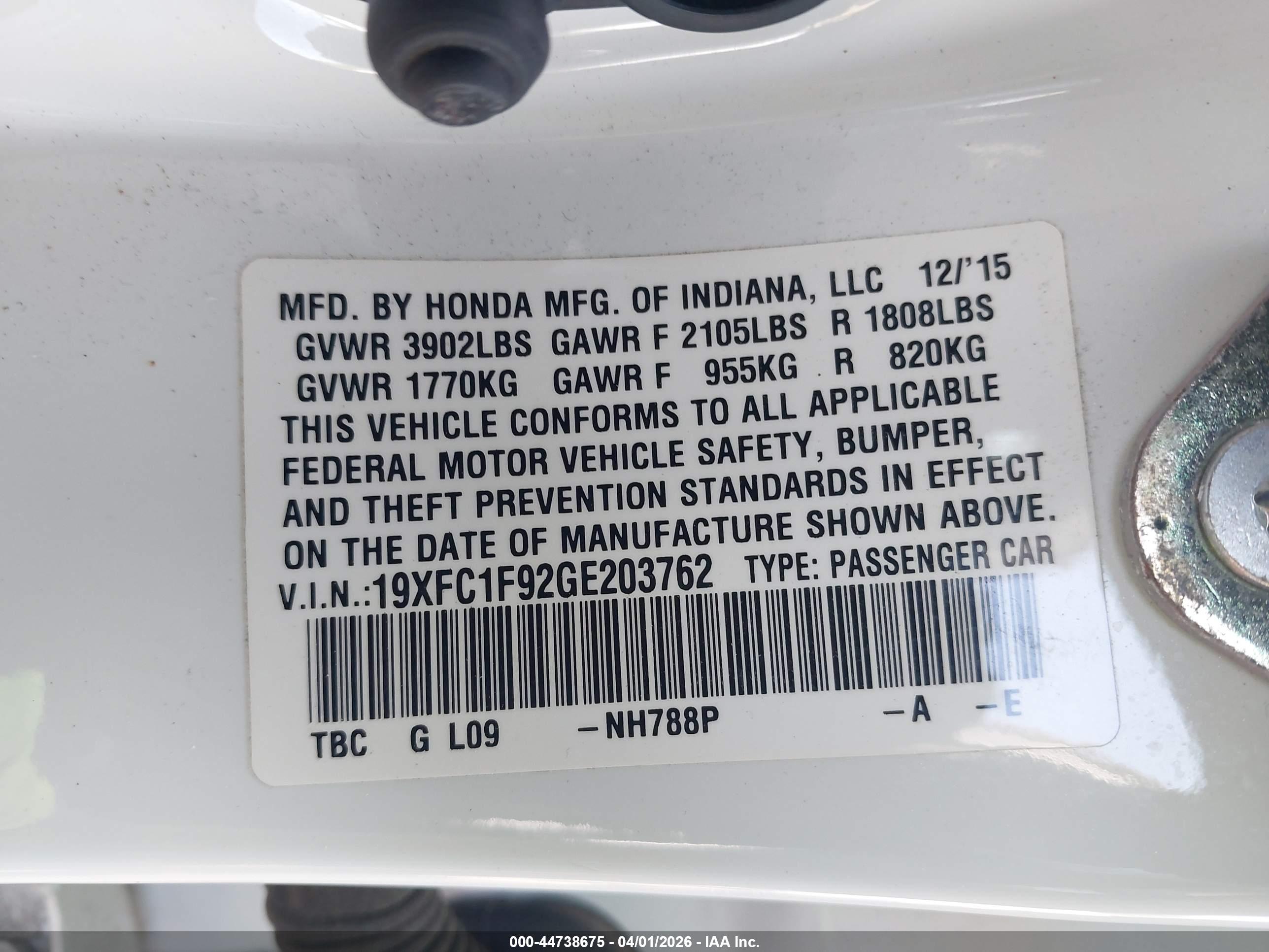 HONDA CIVIC image 9