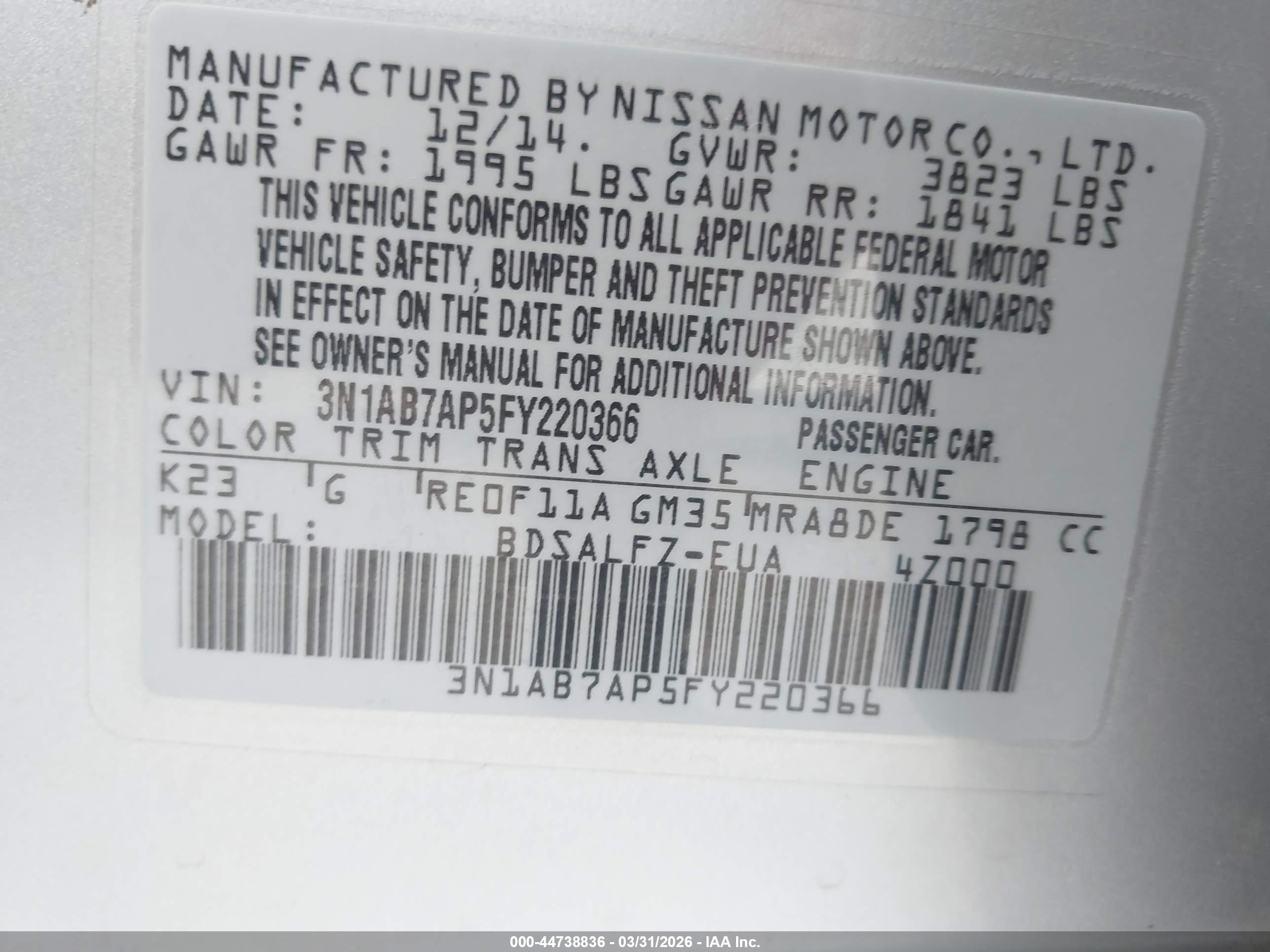 NISSAN SENTRA image 9