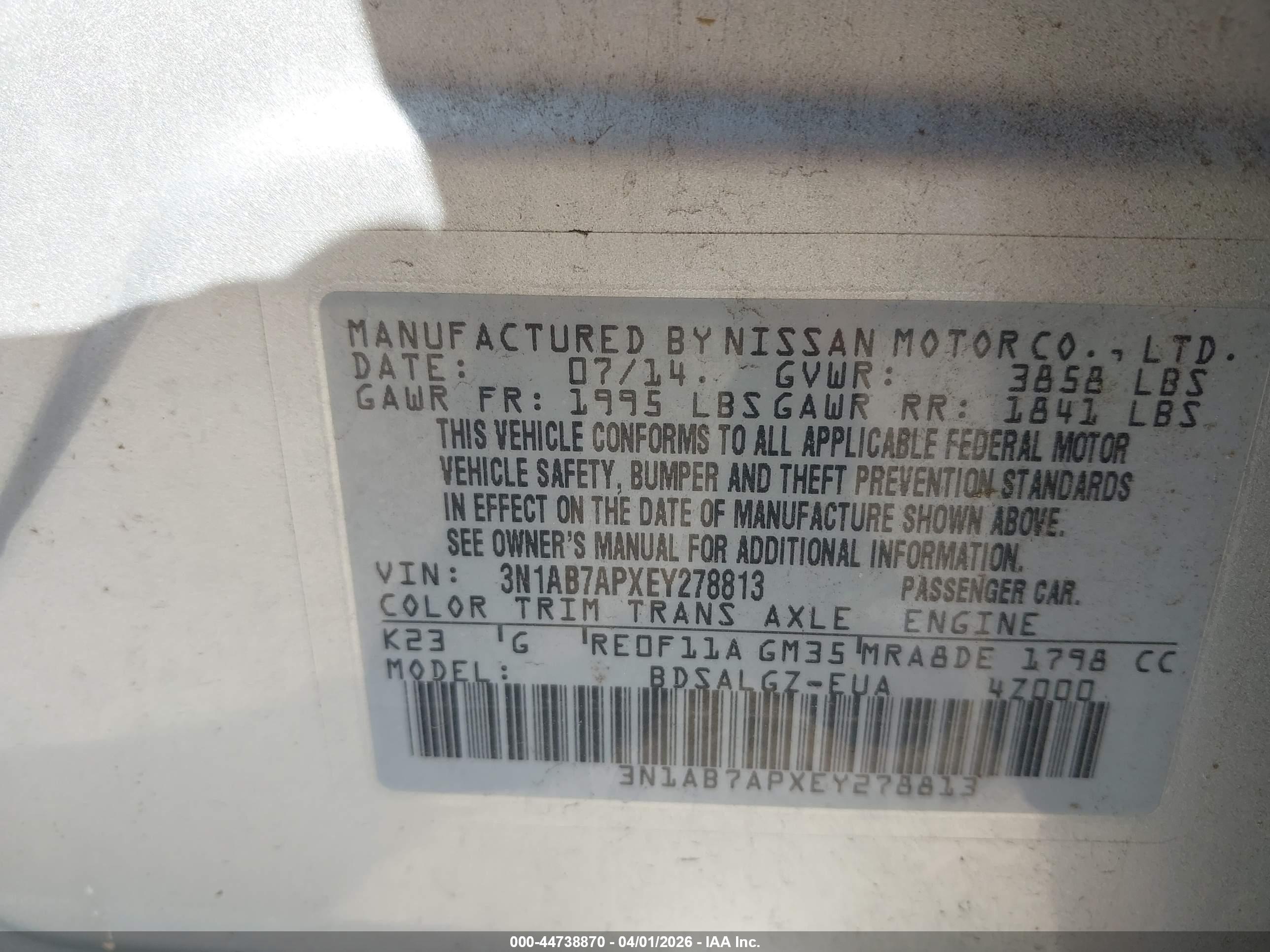 NISSAN SENTRA image 9