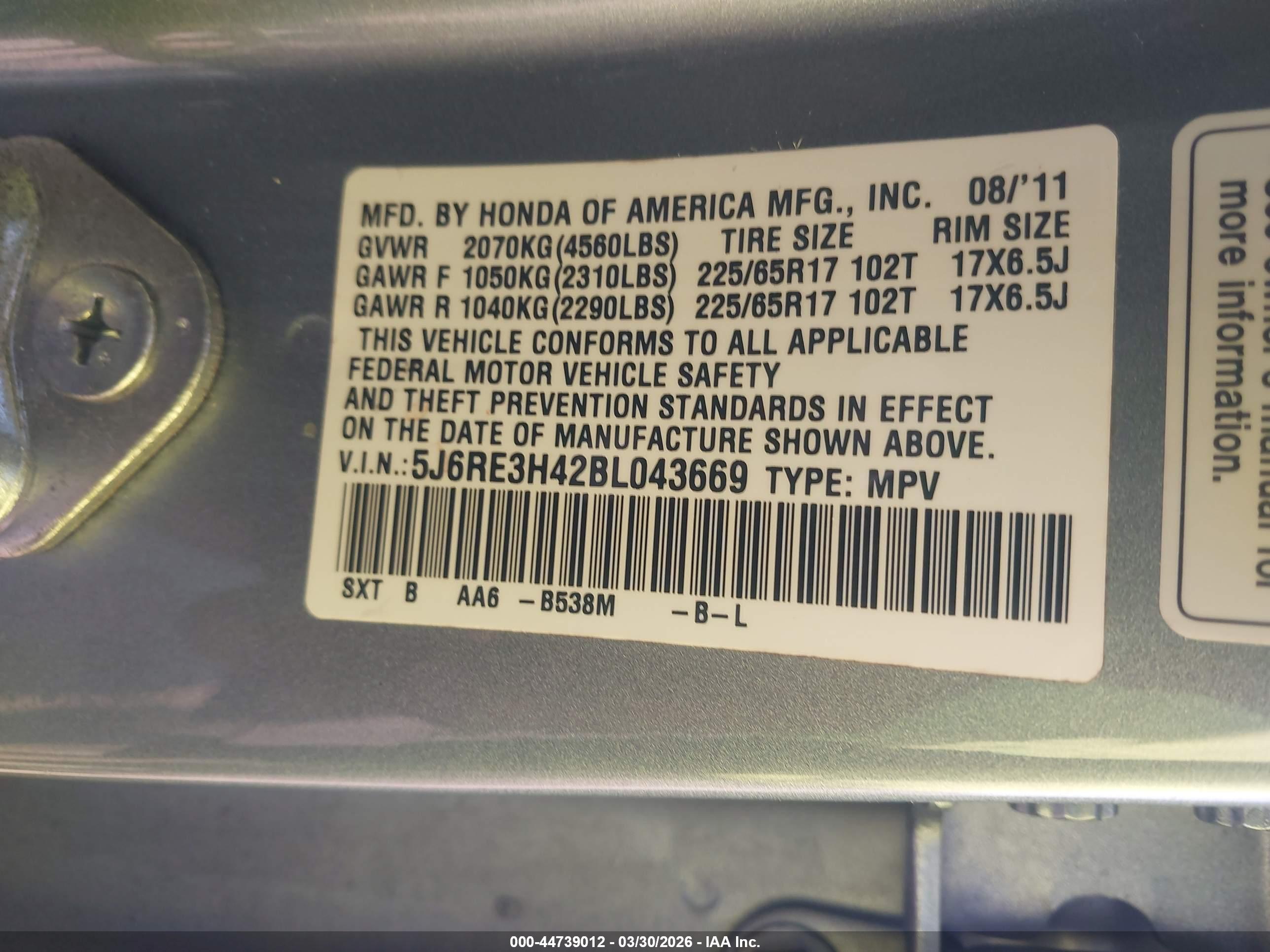 HONDA CR-V image 9