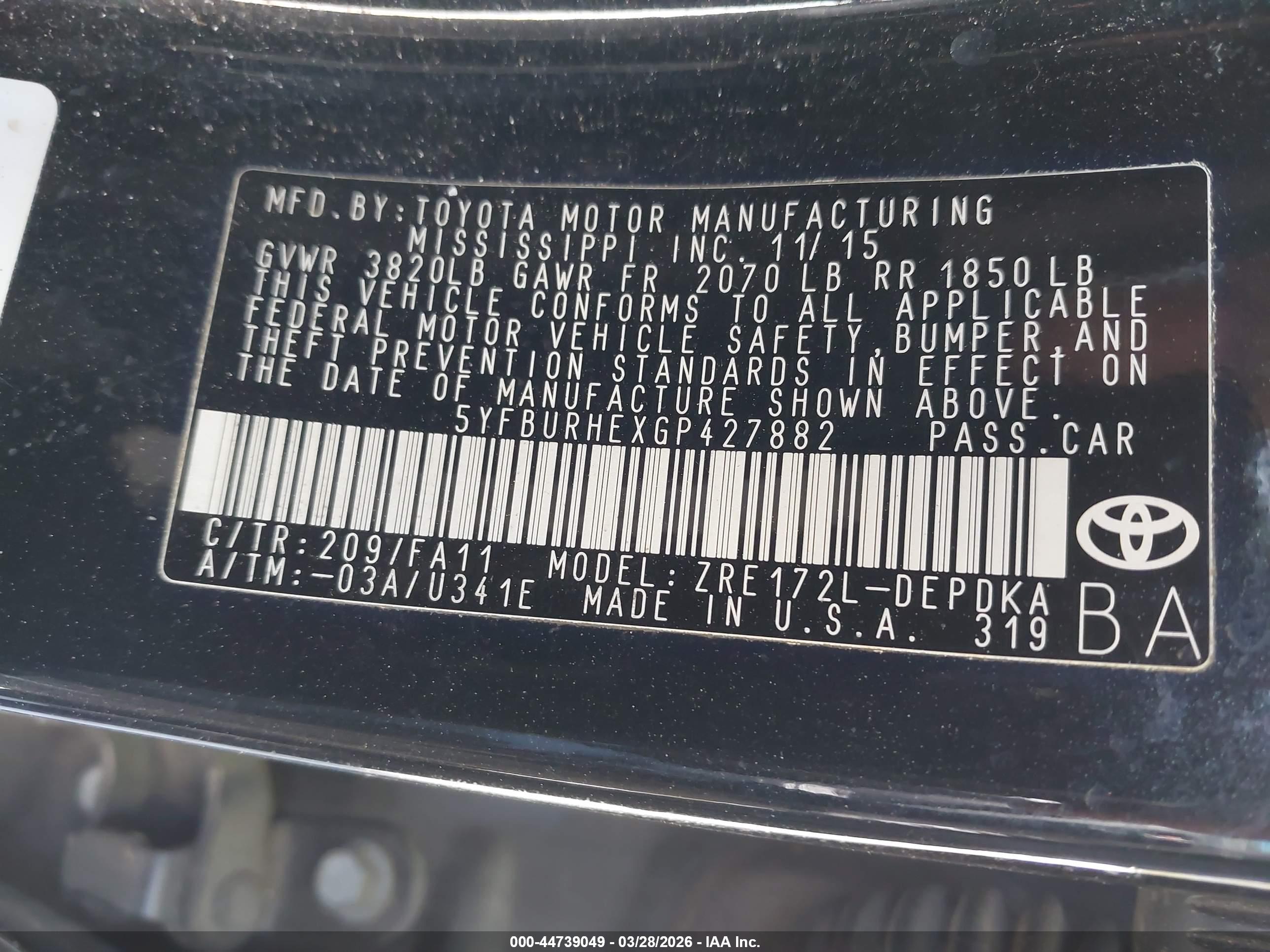 TOYOTA COROLLA image 9