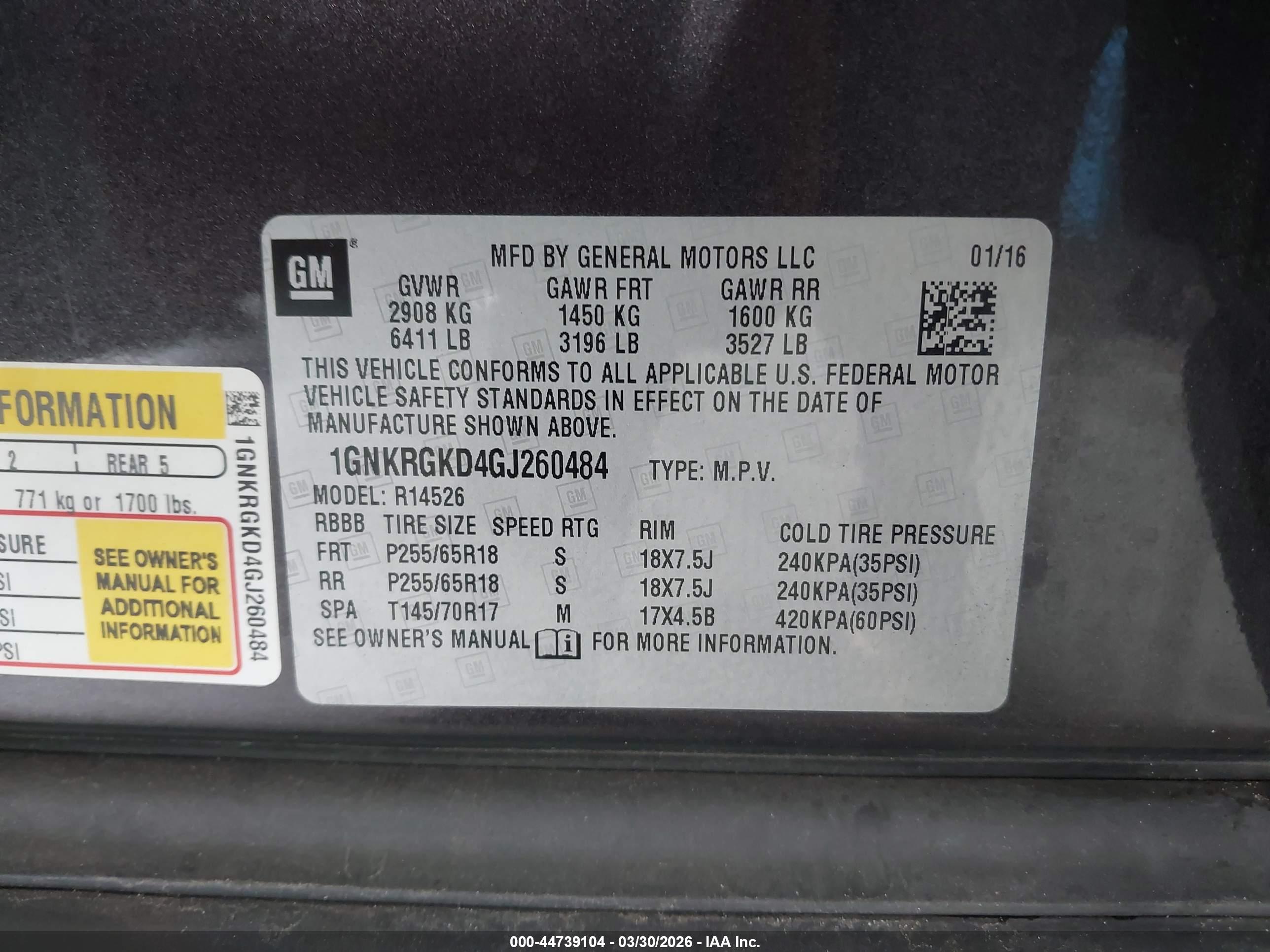 CHEVROLET TRAVERSE image 9